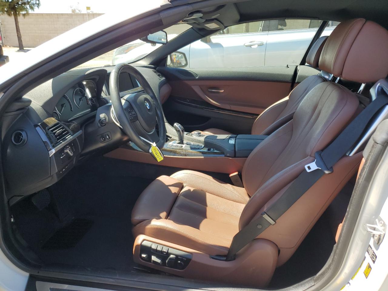 2014 Bmw 640 I White vin: WBALW7C52ED595913