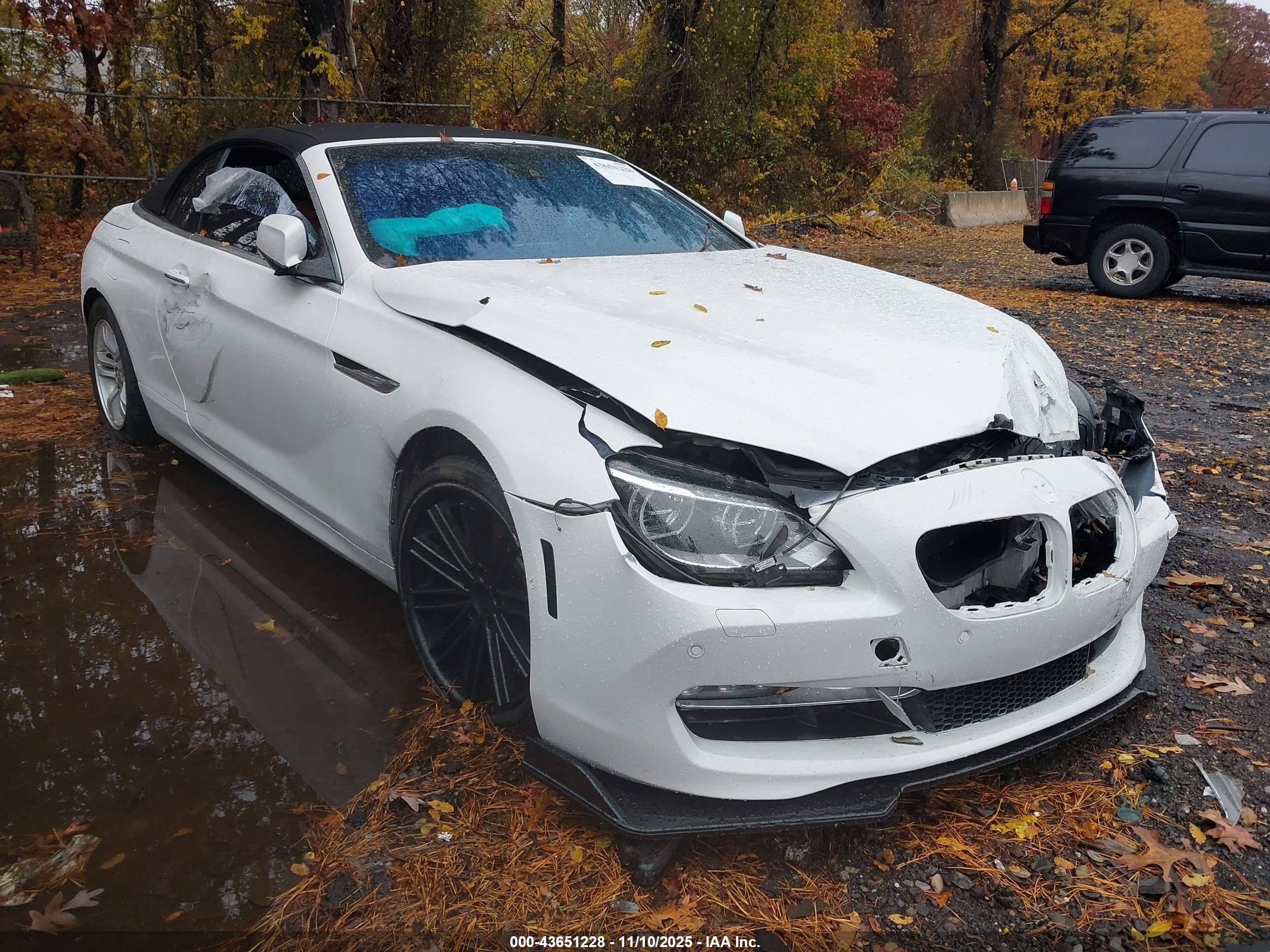 2012 Bmw 640i   White vin: WBALW7C53CC618859