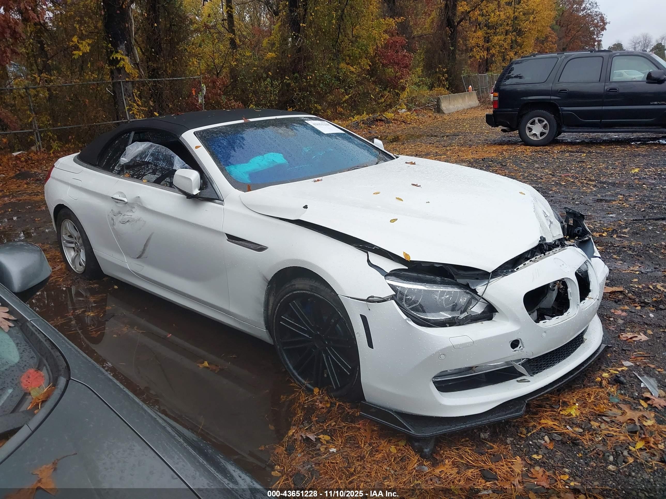 2012 Bmw 640i   White vin: WBALW7C53CC618859