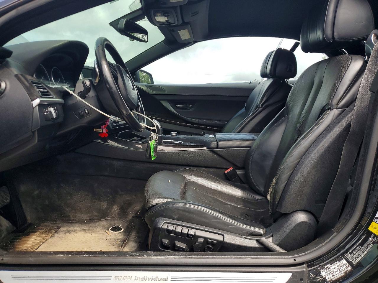 2013 Bmw 640 I Black vin: WBALW7C54DDX58575