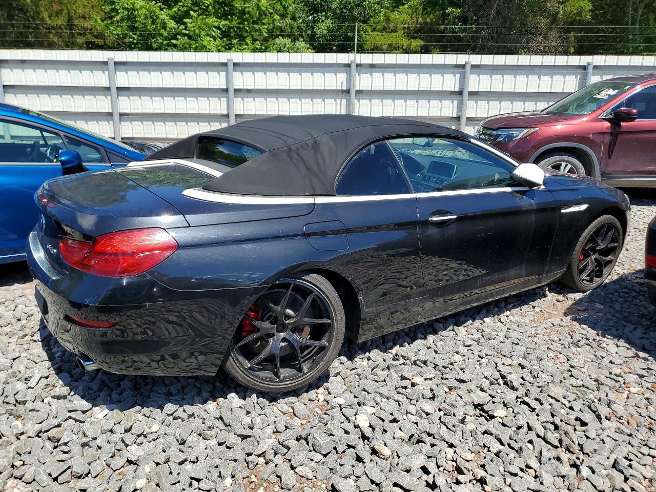 2015 Bmw 640 I Black vin: WBALW7C55FD596099