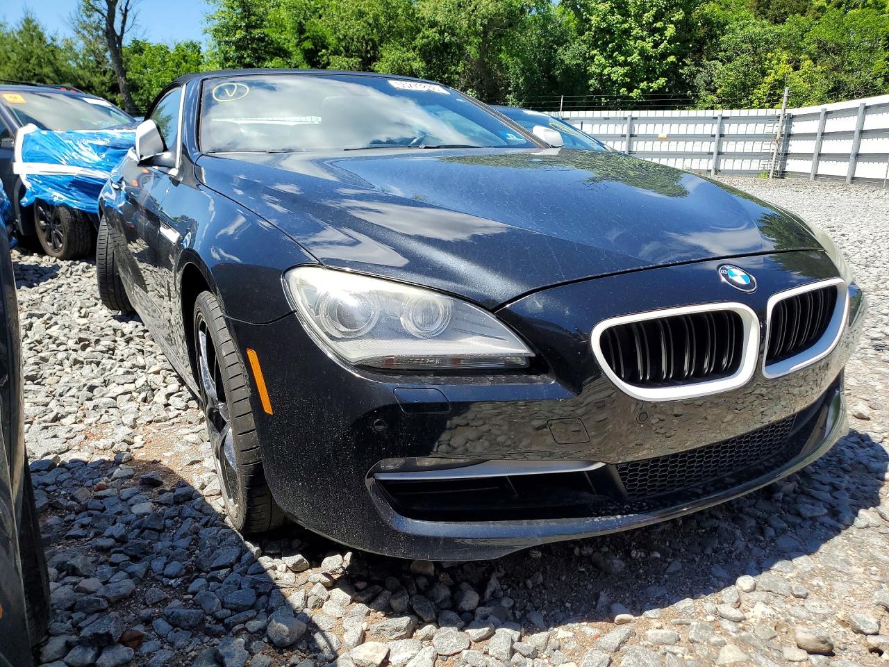 2015 Bmw 640 I Black vin: WBALW7C55FD596099