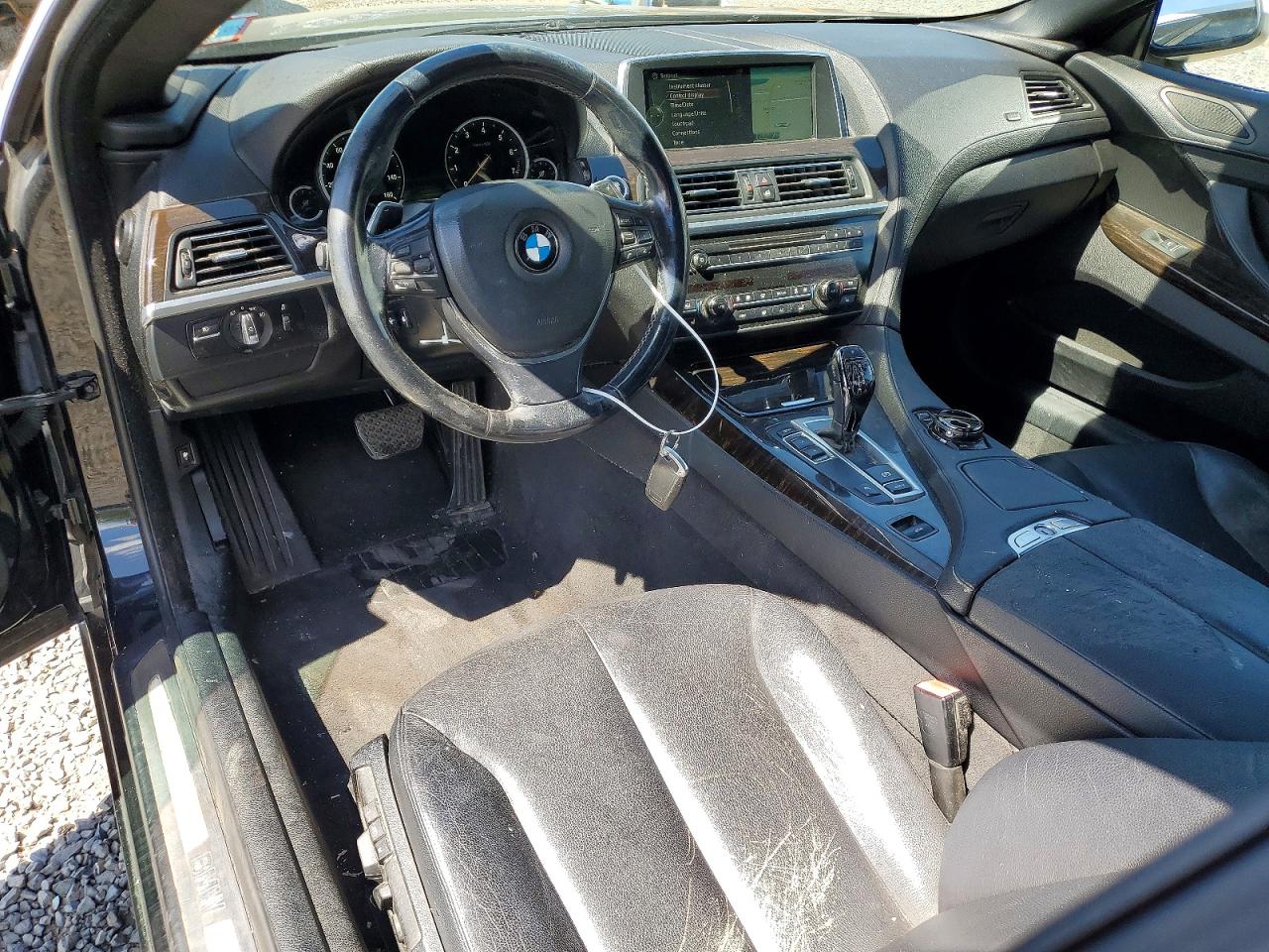 2015 Bmw 640 I Black vin: WBALW7C55FD596099