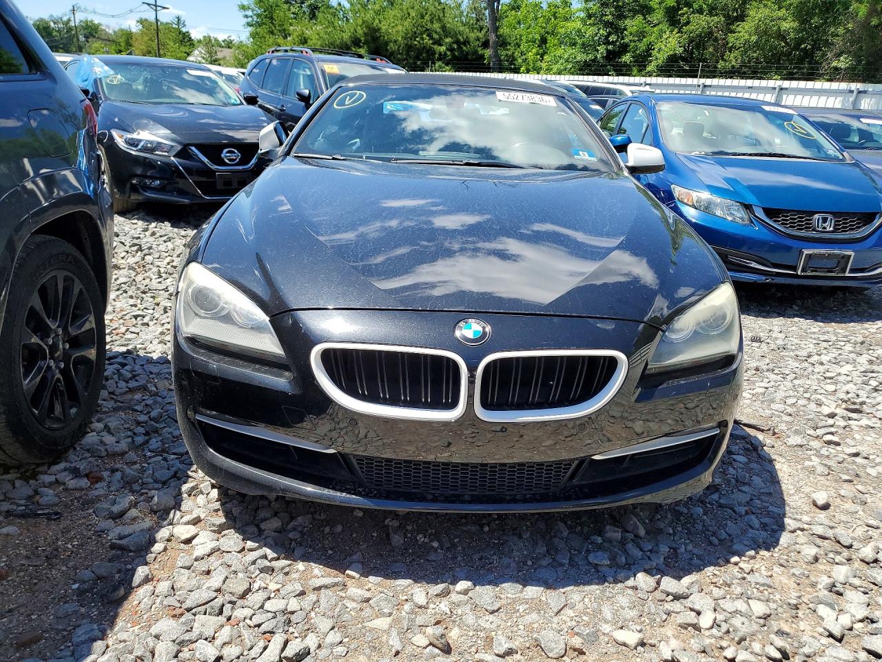 2015 Bmw 640 I Black vin: WBALW7C55FD596099