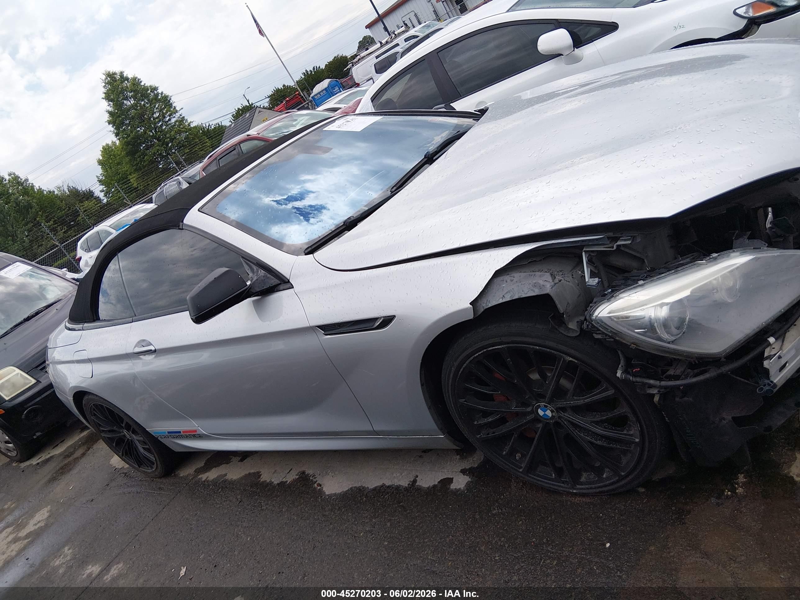 2013 Bmw 640i   Silver vin: WBALW7C57DDX58439