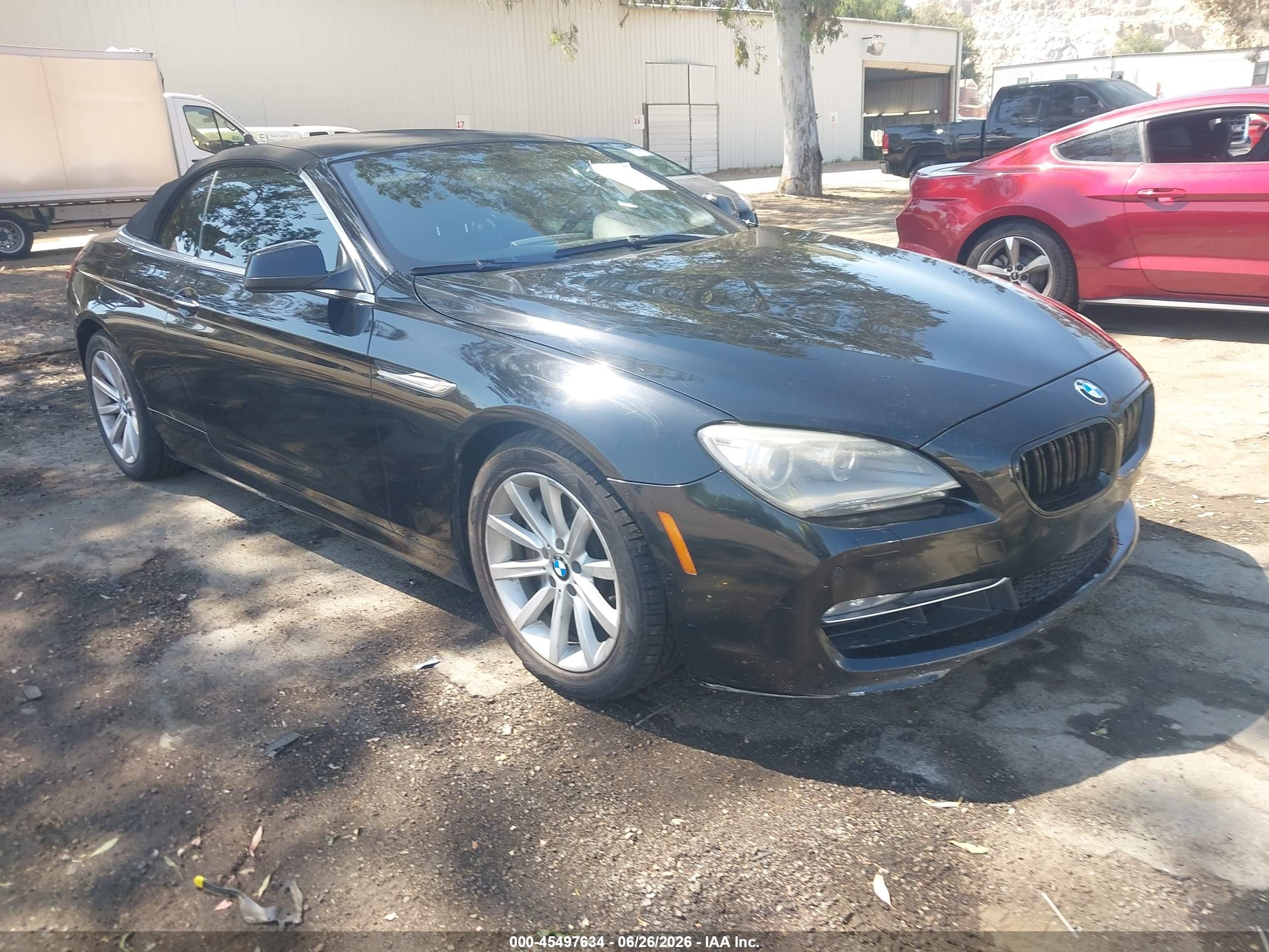 2014 Bmw 640i   Black vin: WBALW7C57ED595955