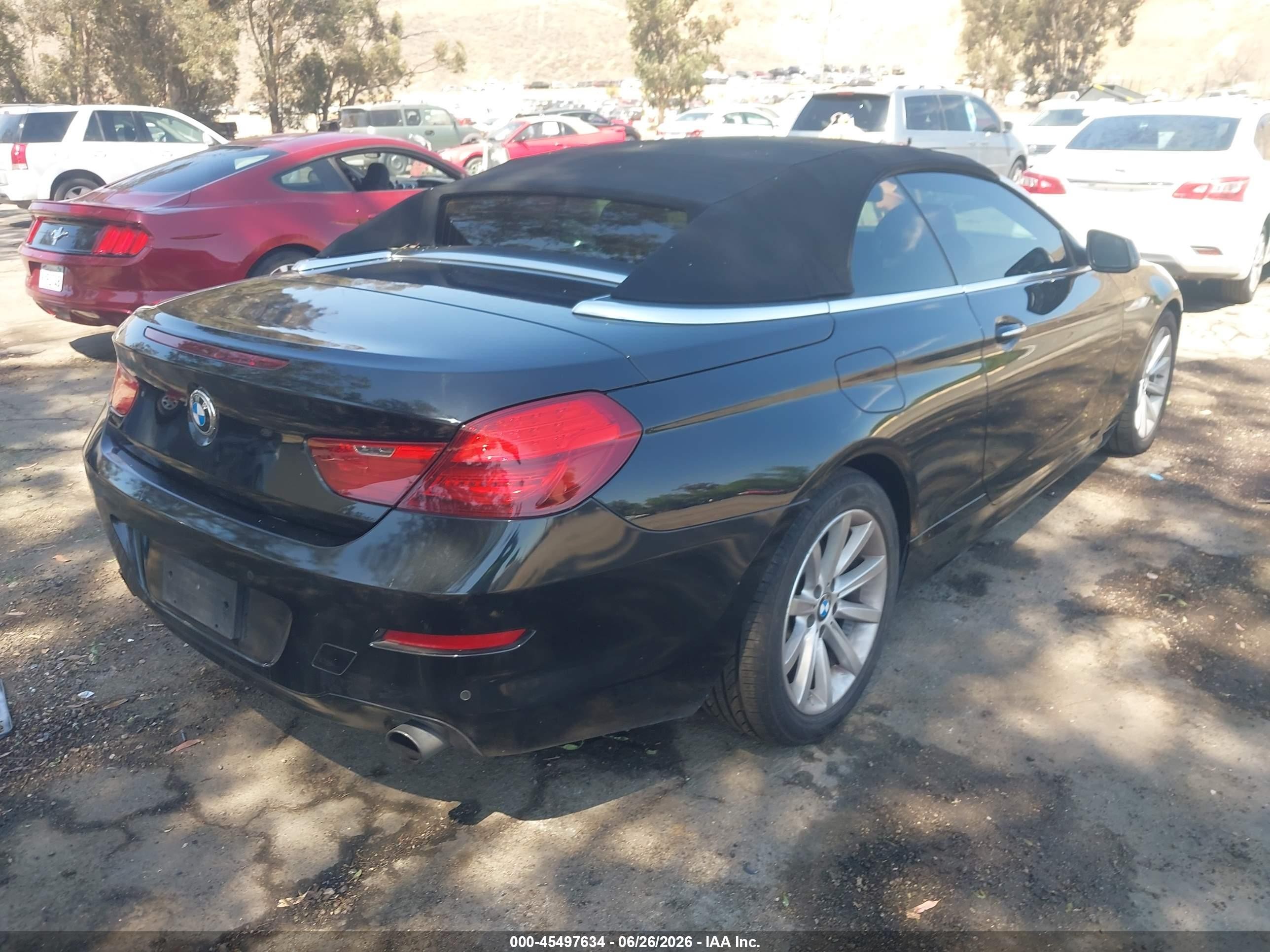 2014 Bmw 640i   Black vin: WBALW7C57ED595955