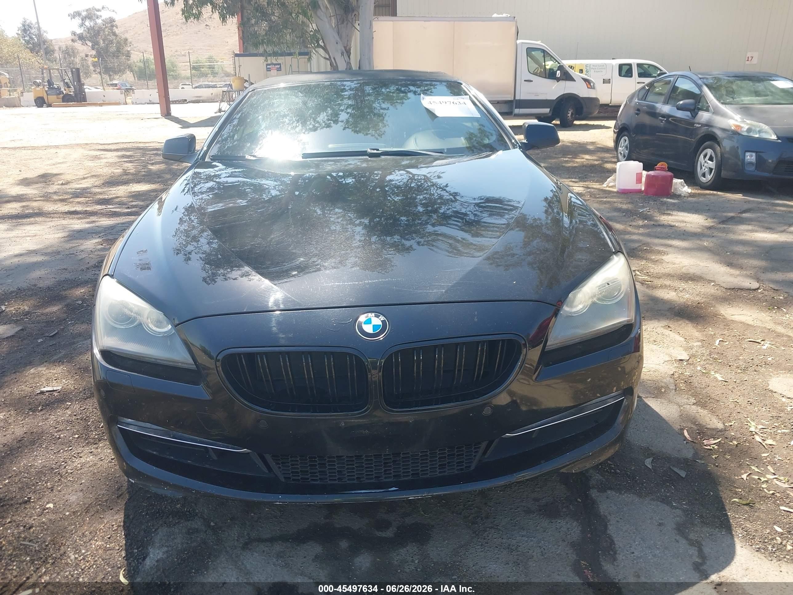 2014 Bmw 640i   Black vin: WBALW7C57ED595955