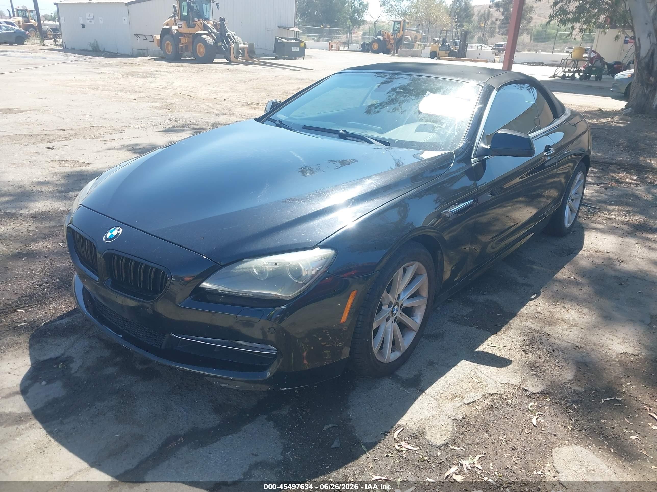 2014 Bmw 640i   Black vin: WBALW7C57ED595955