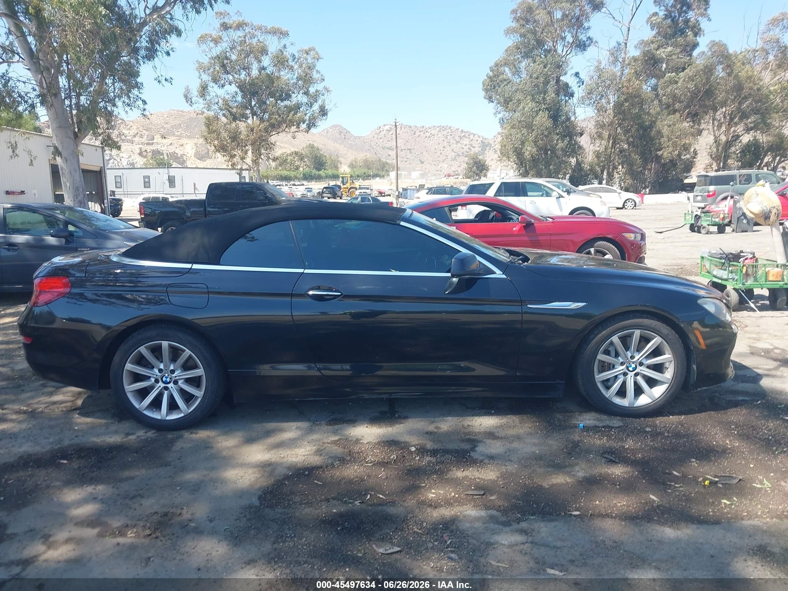 2014 Bmw 640i   Black vin: WBALW7C57ED595955