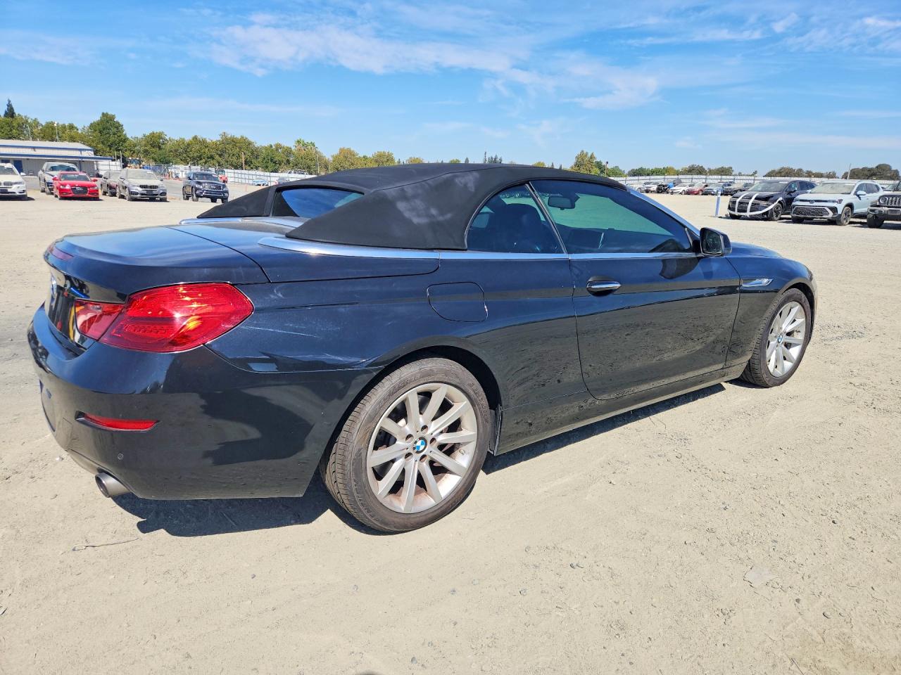 2014 Bmw 640 I Black vin: WBALW7C57ED595955