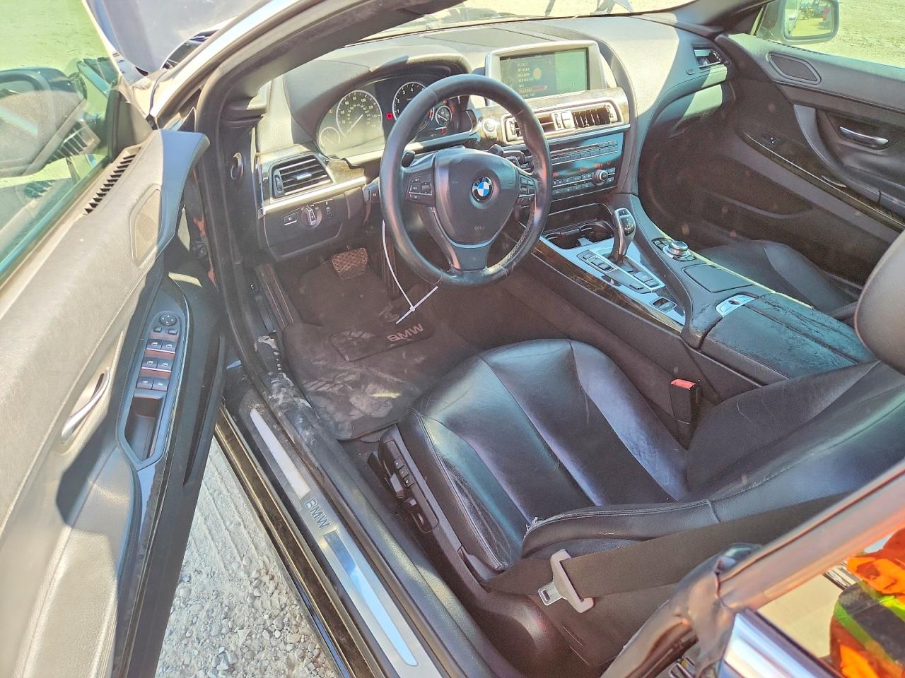 2014 Bmw 640 I Black vin: WBALW7C57ED595955
