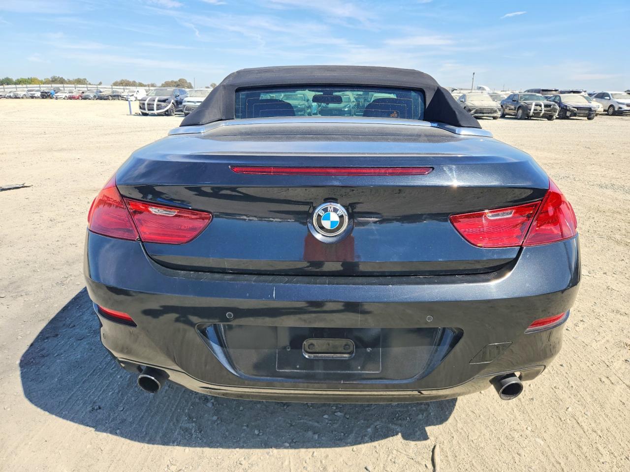 2014 Bmw 640 I Black vin: WBALW7C57ED595955