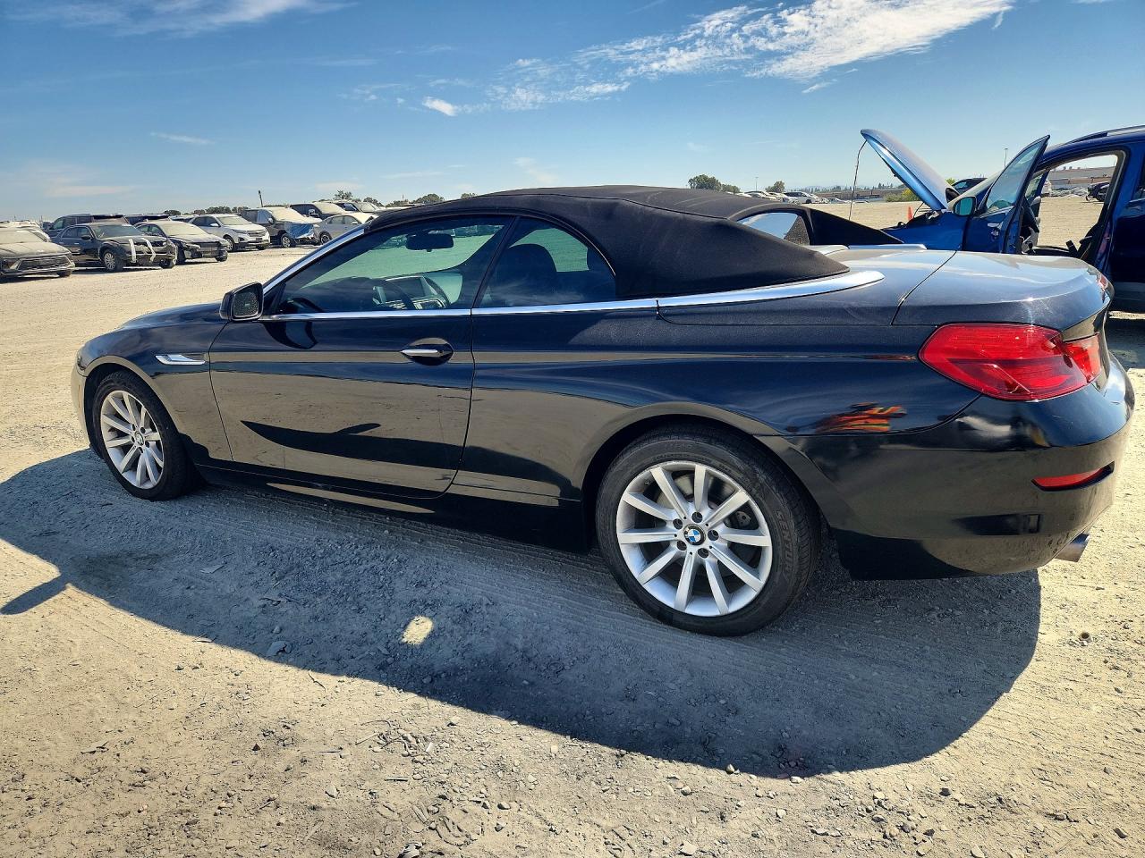2014 Bmw 640 I Black vin: WBALW7C57ED595955