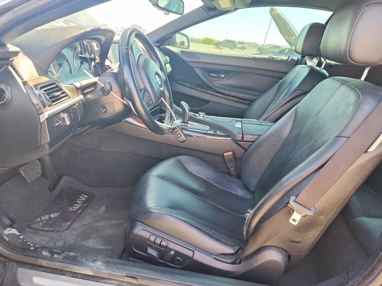 2014 Bmw 640 I Black vin: WBALW7C57ED595955