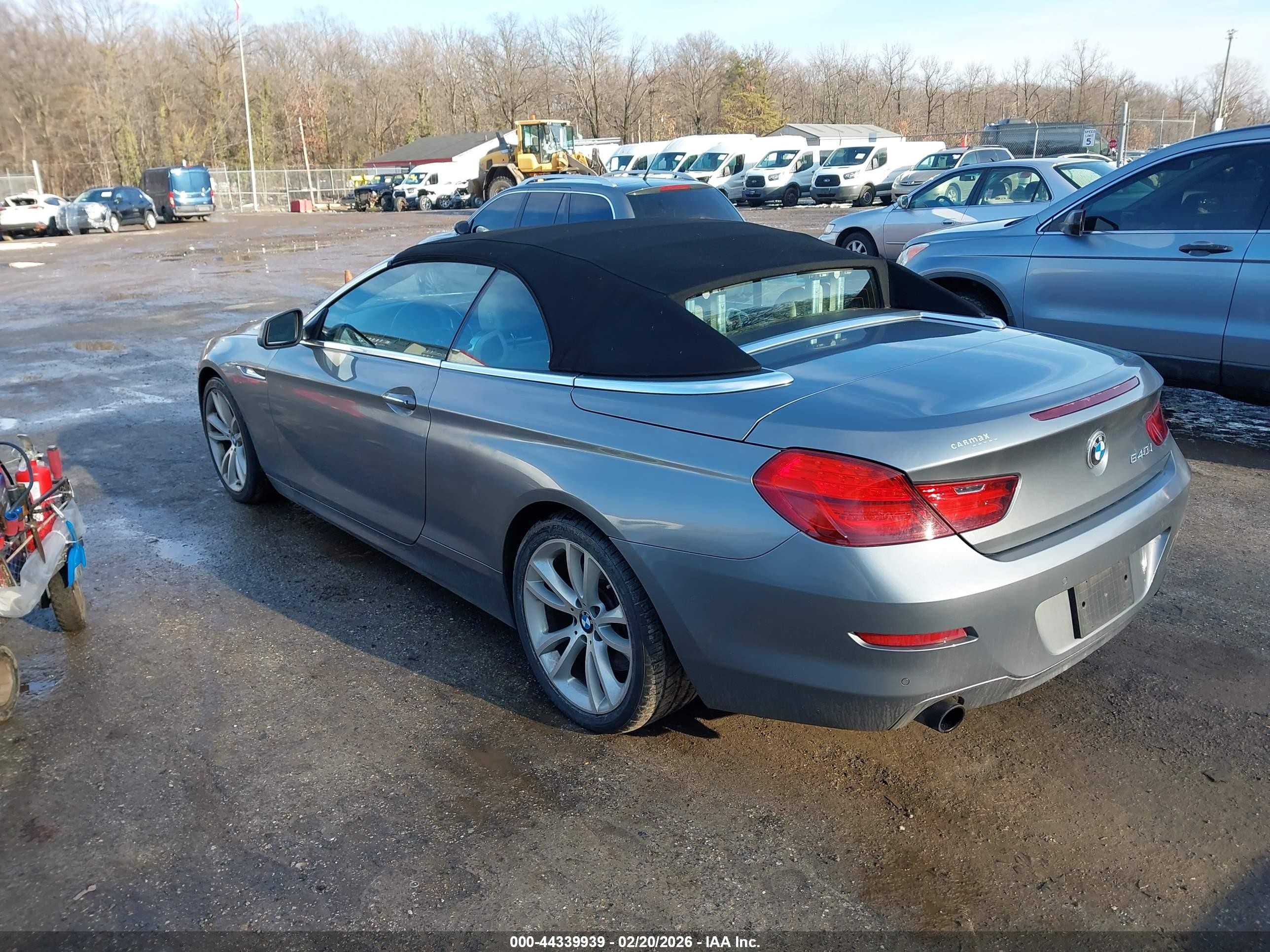2012 Bmw 640i   Silver vin: WBALW7C58CC618436