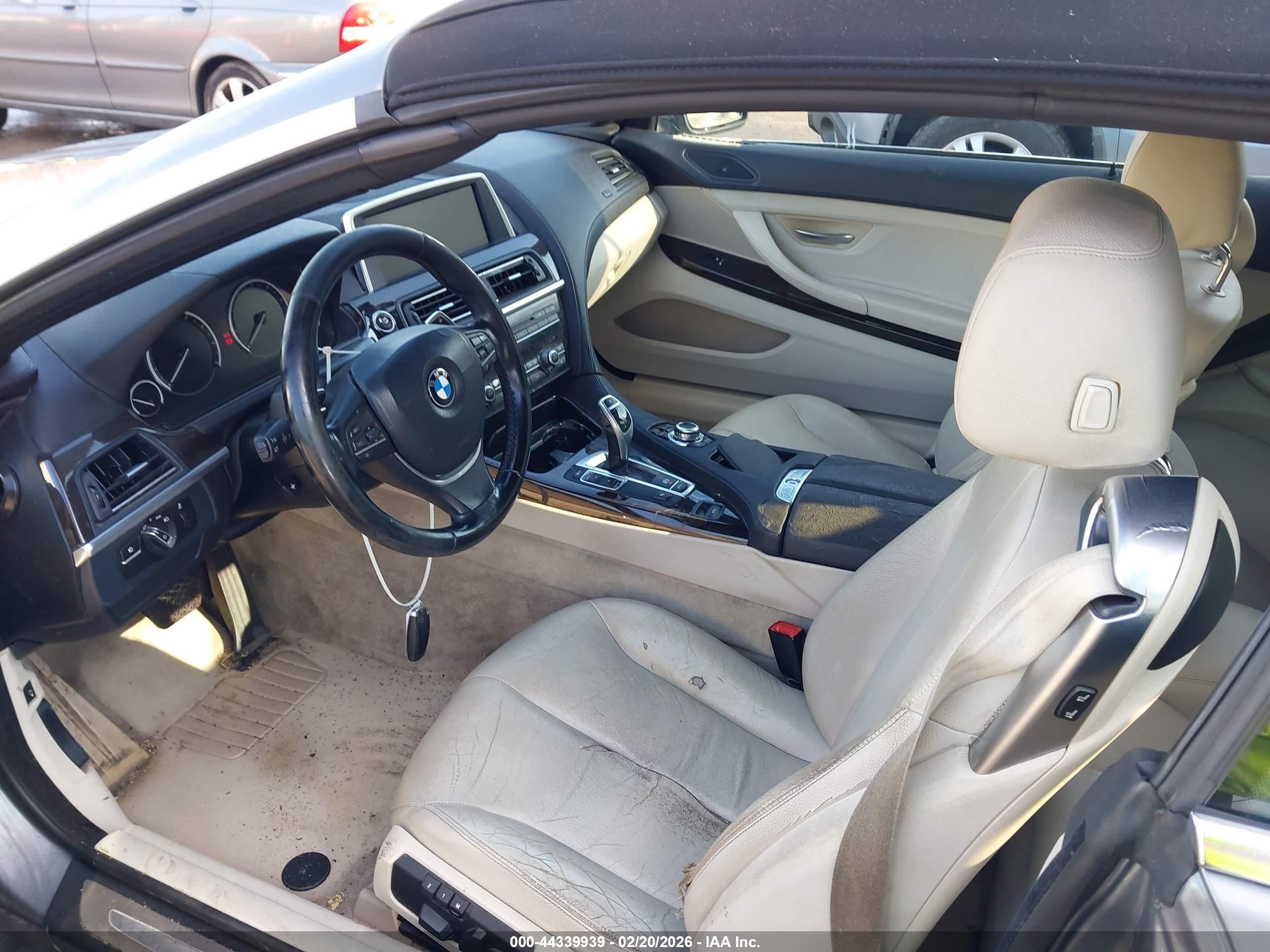 2012 Bmw 640i   Silver vin: WBALW7C58CC618436