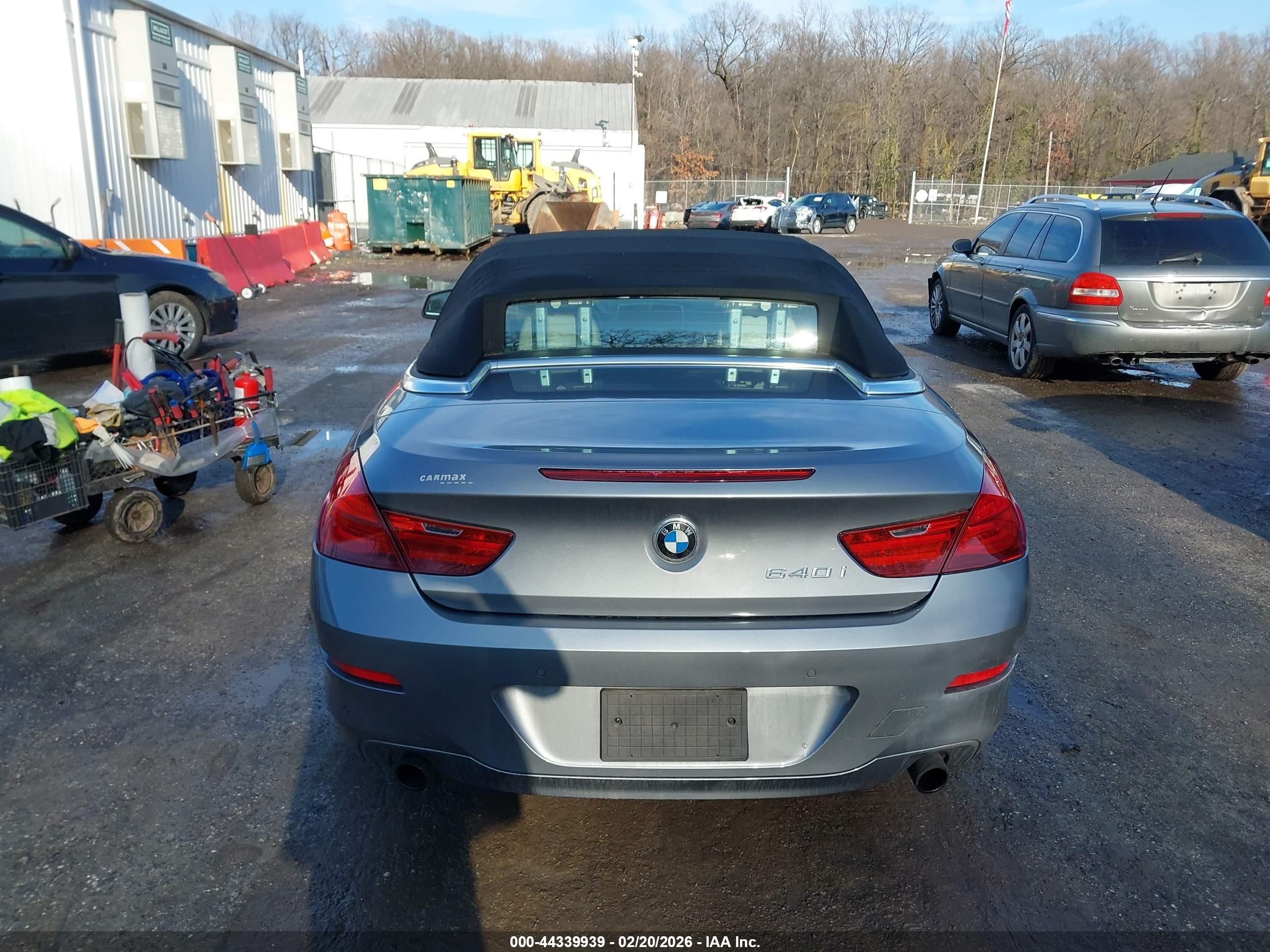 2012 Bmw 640i   Silver vin: WBALW7C58CC618436