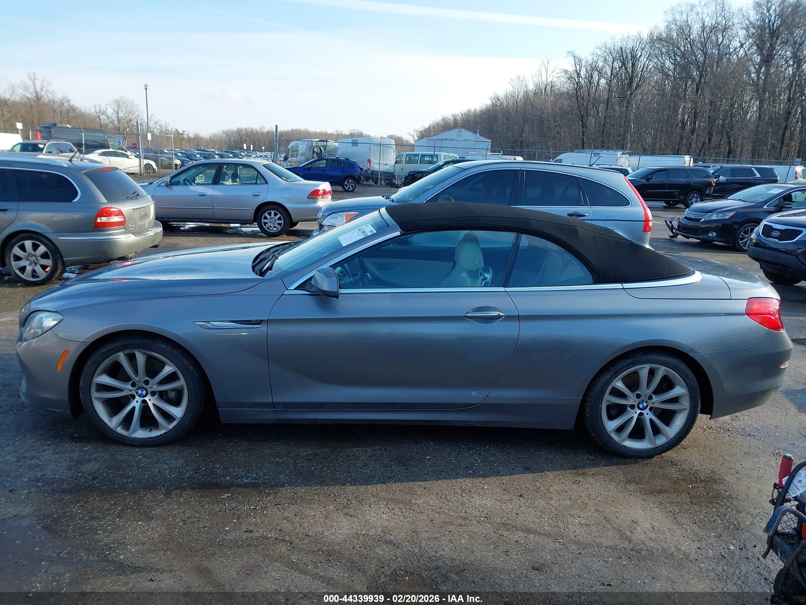 2012 Bmw 640i   Silver vin: WBALW7C58CC618436