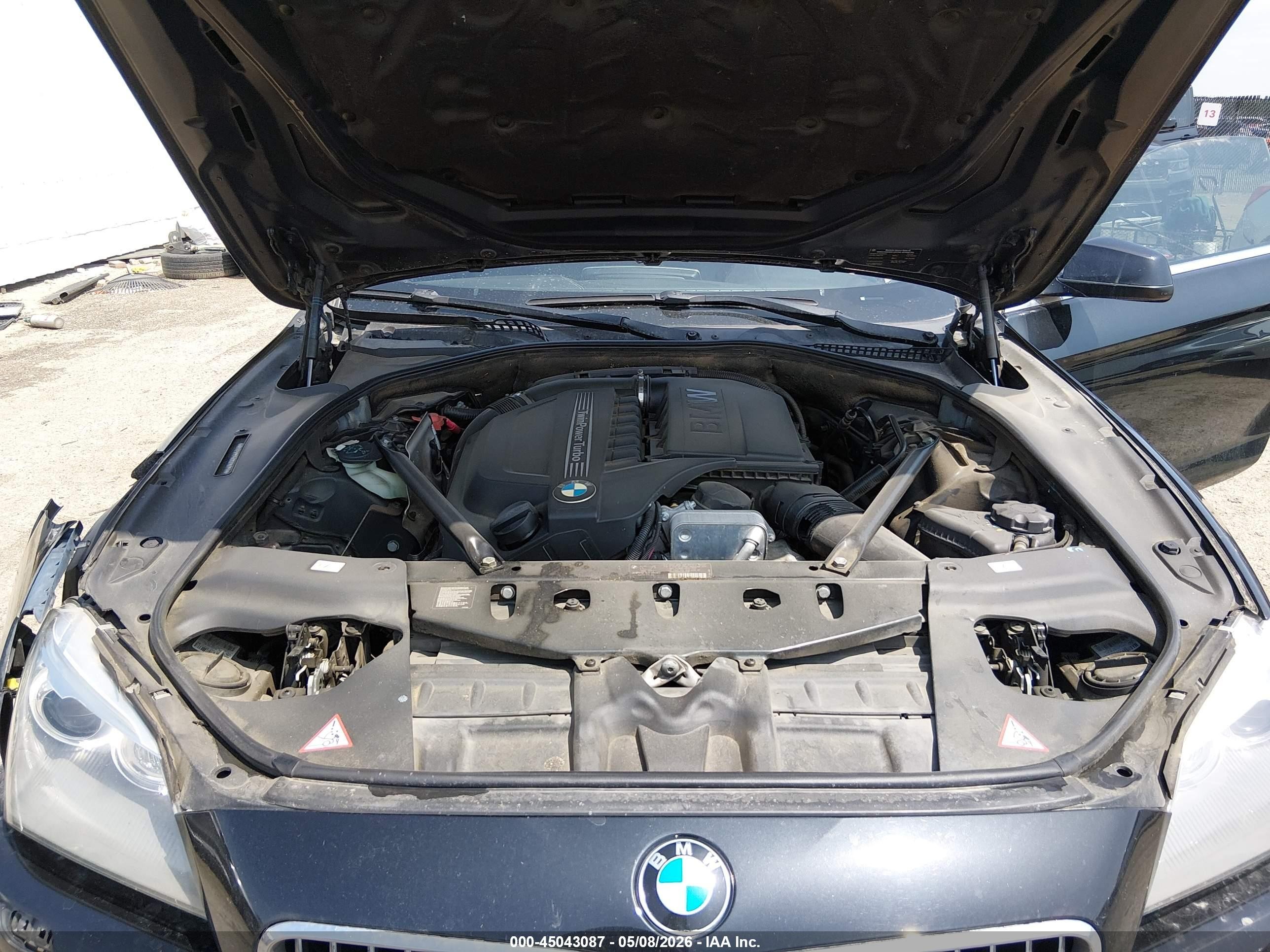 2012 Bmw 640i   Black vin: WBALW7C5XCC618759