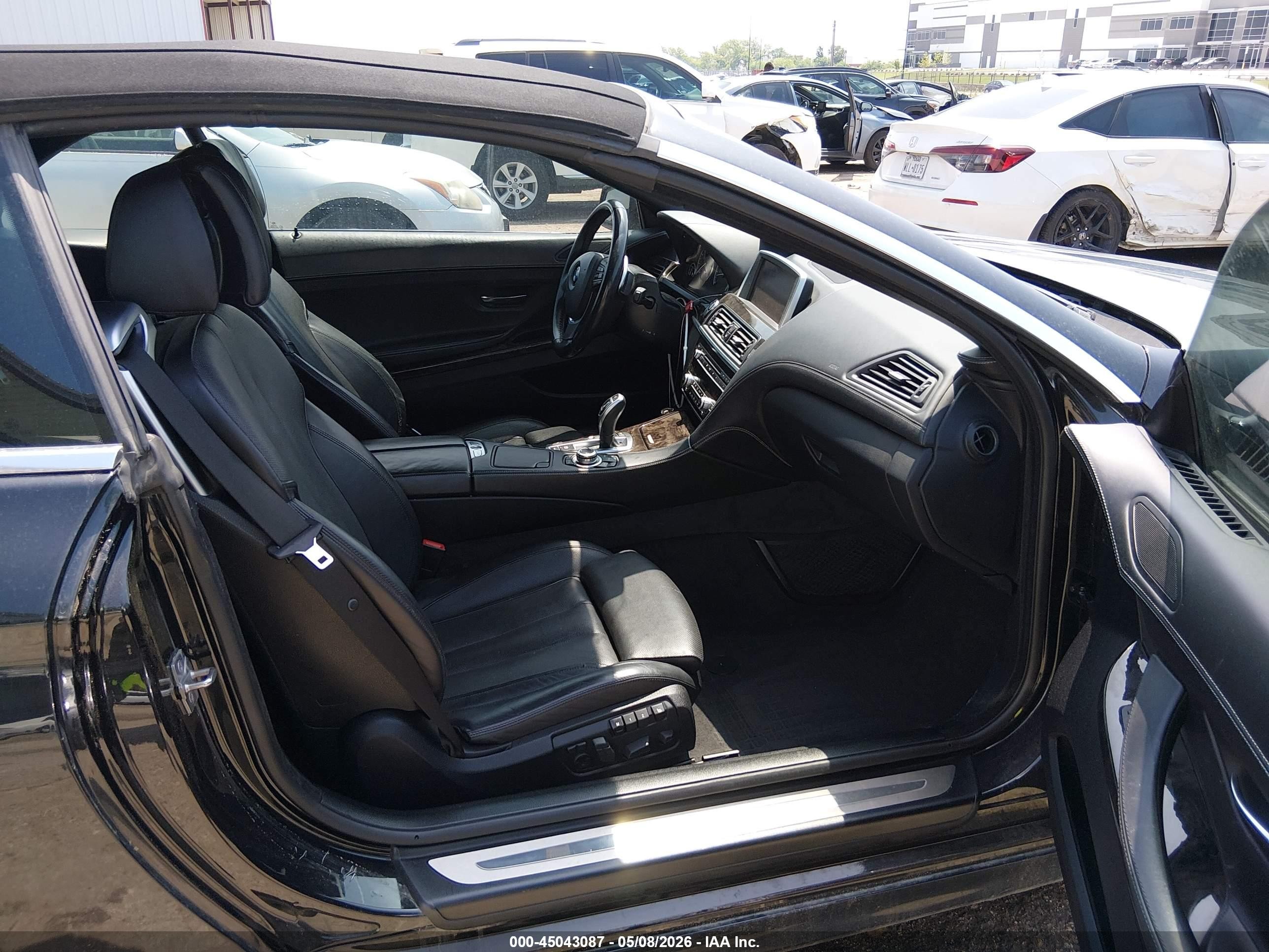 2012 Bmw 640i   Black vin: WBALW7C5XCC618759