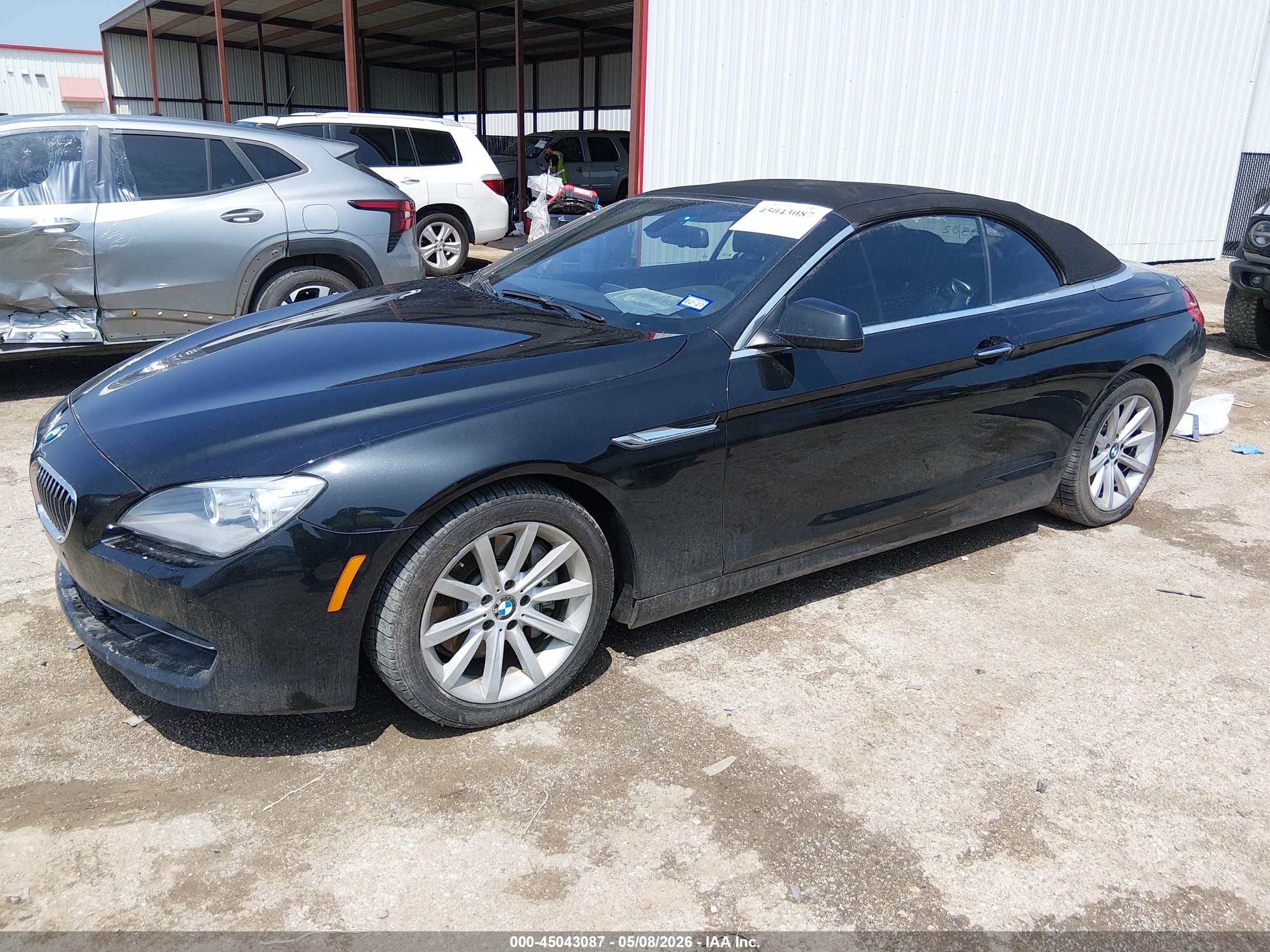 2012 Bmw 640i   Black vin: WBALW7C5XCC618759