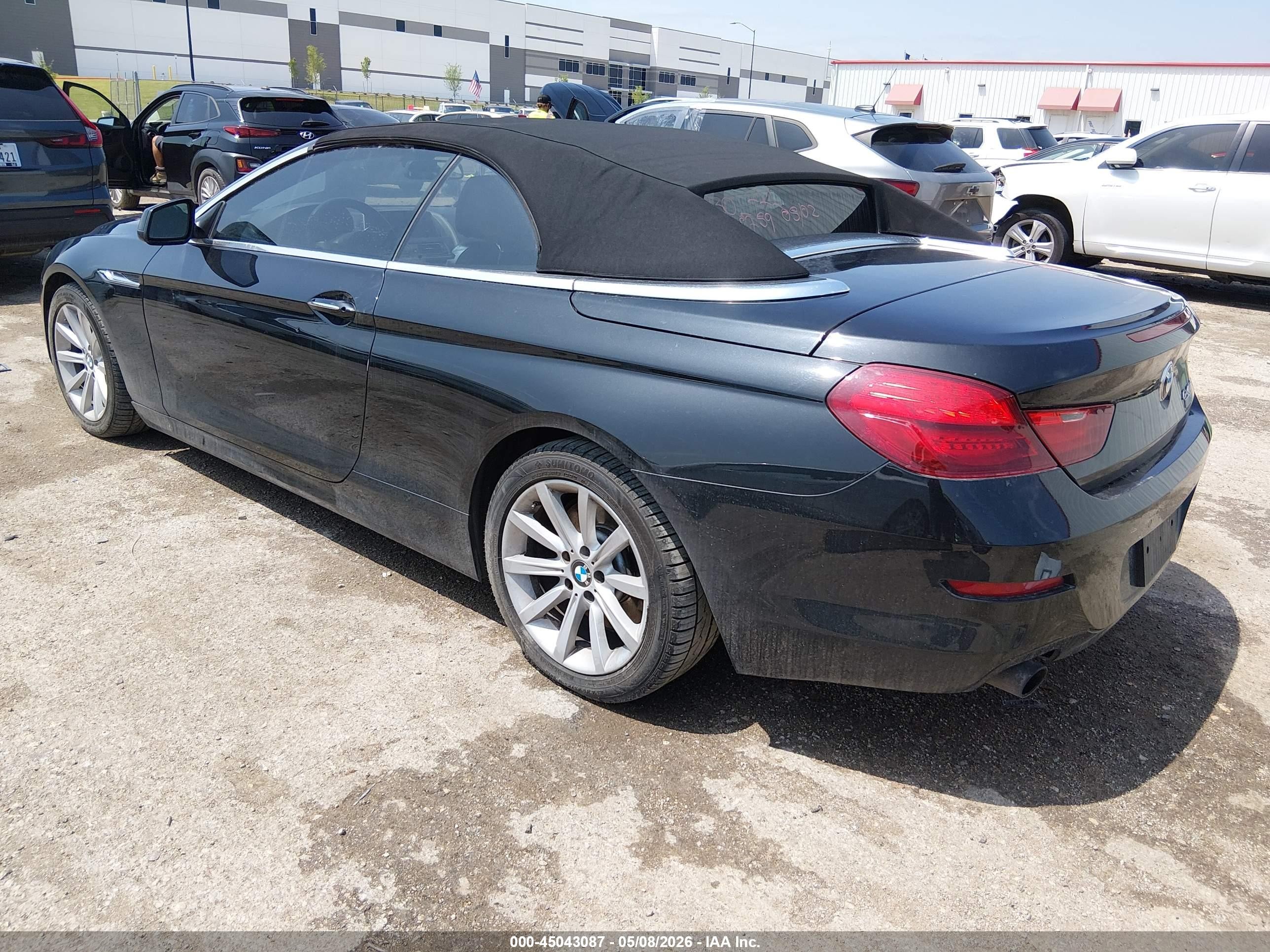 2012 Bmw 640i   Black vin: WBALW7C5XCC618759