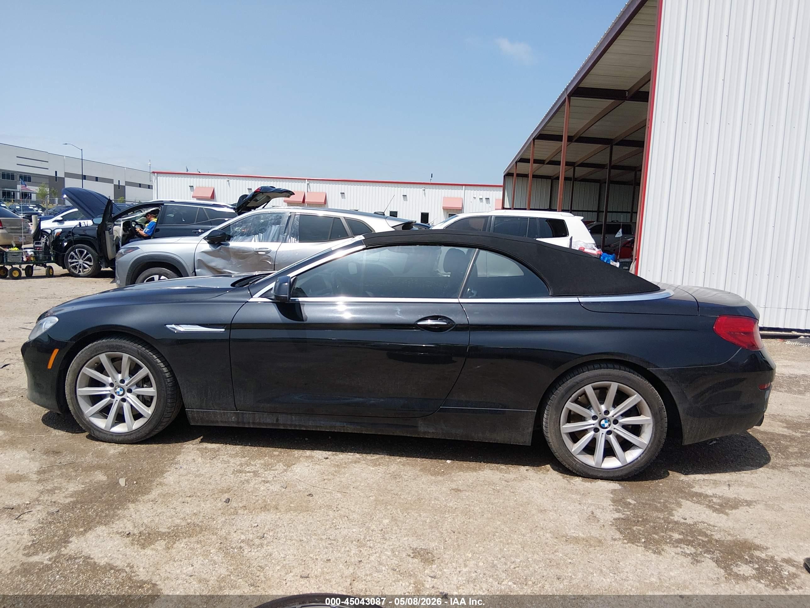 2012 Bmw 640i   Black vin: WBALW7C5XCC618759