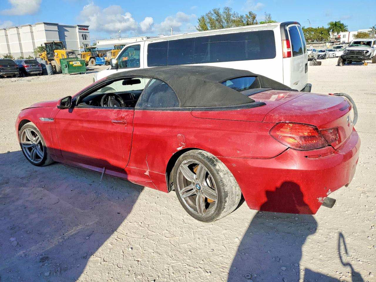 2014 Bmw 640 I Red vin: WBALW7C5XEDX58792
