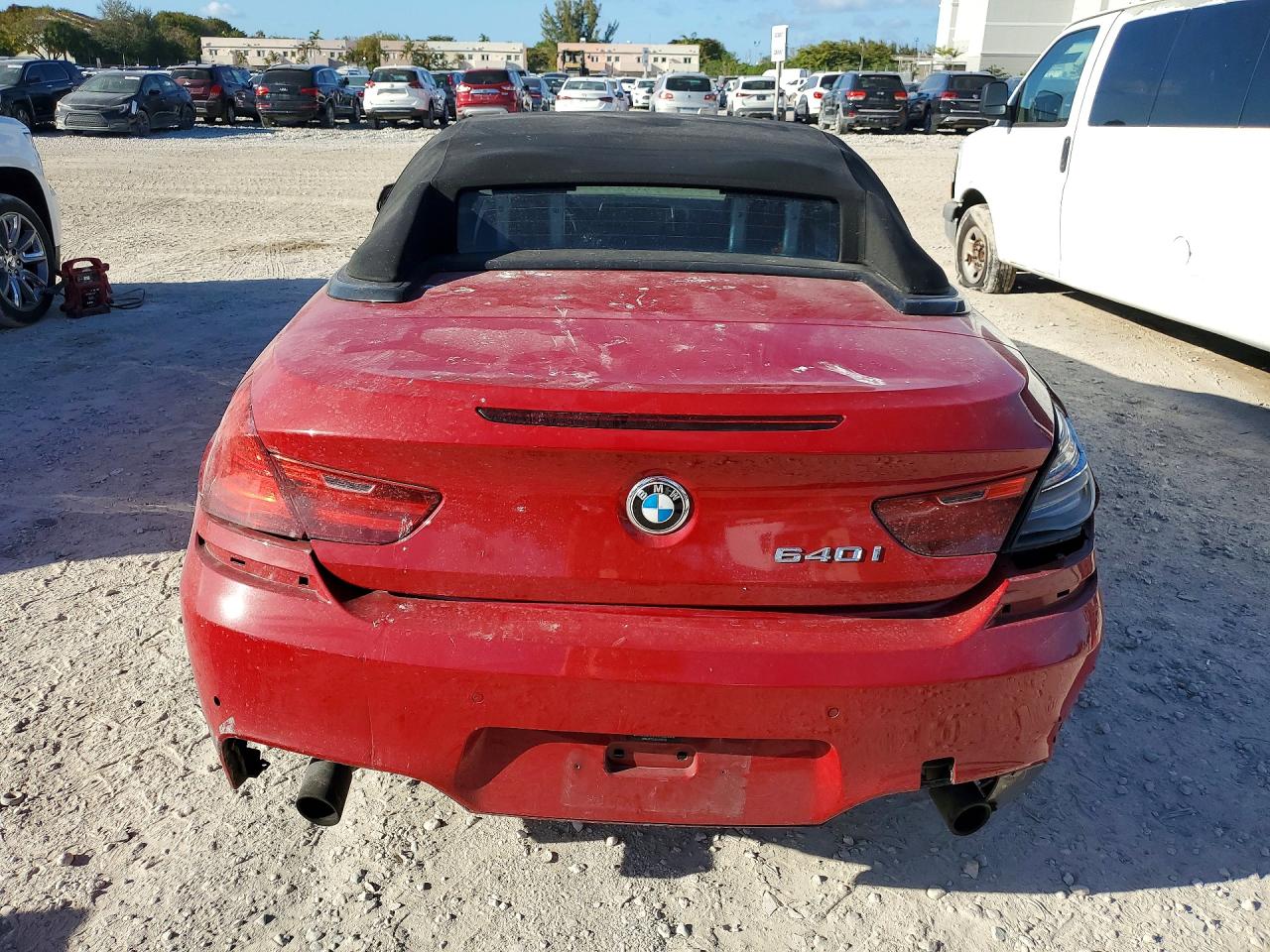 2014 Bmw 640 I Red vin: WBALW7C5XEDX58792