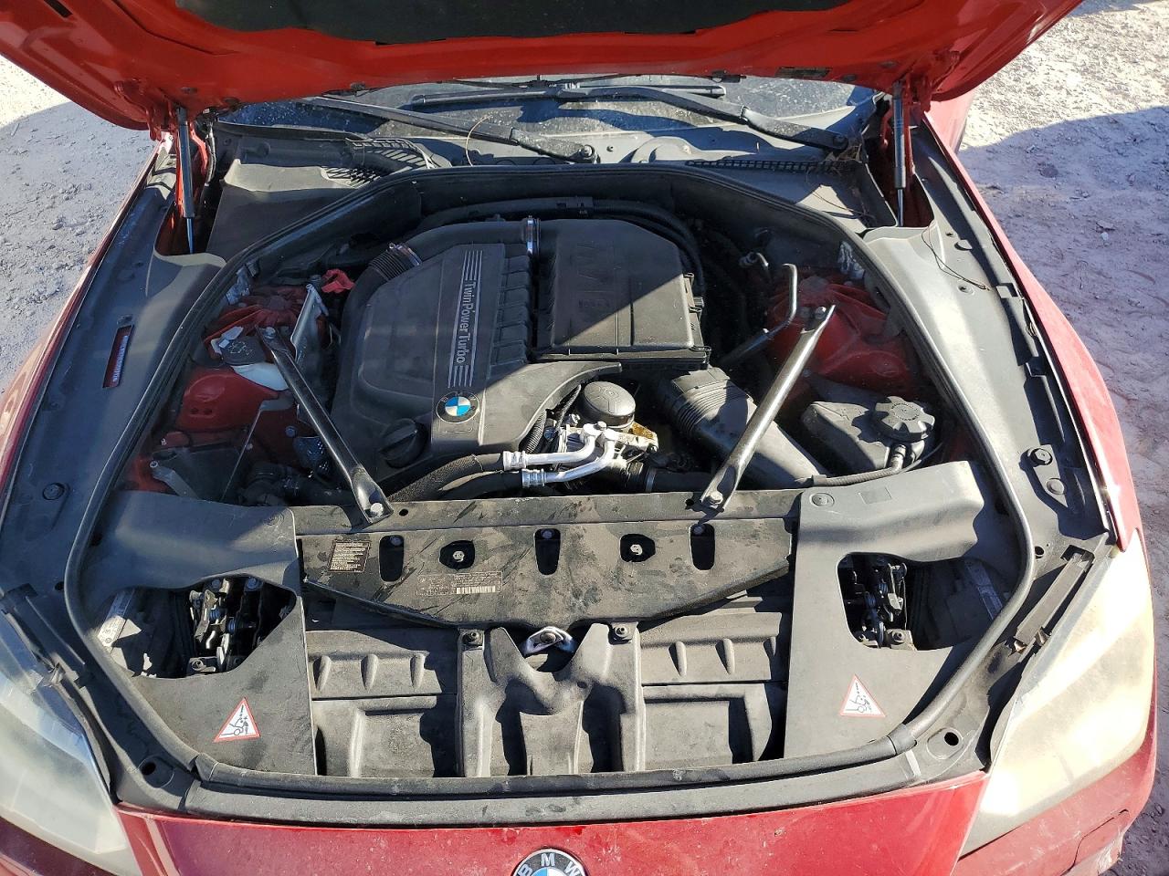 2014 Bmw 640 I Red vin: WBALW7C5XEDX58792