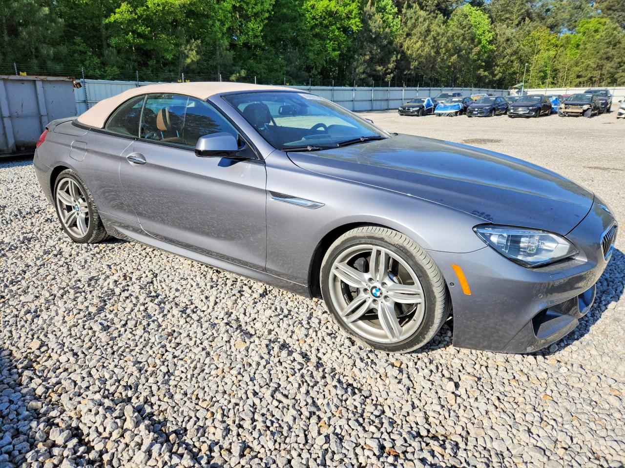 2015 Bmw 640 I Gray vin: WBALW7C5XFGJ88034