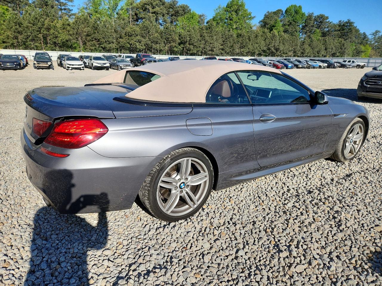 2015 Bmw 640 I Gray vin: WBALW7C5XFGJ88034