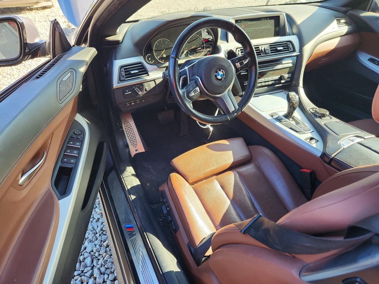 2015 Bmw 640 I Gray vin: WBALW7C5XFGJ88034