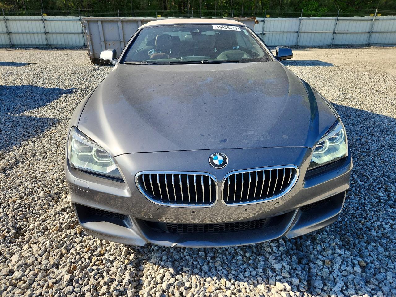2015 Bmw 640 I Gray vin: WBALW7C5XFGJ88034