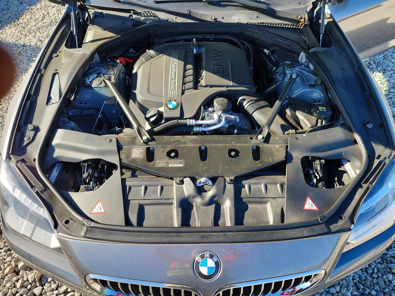 2015 Bmw 640 I Gray vin: WBALW7C5XFGJ88034