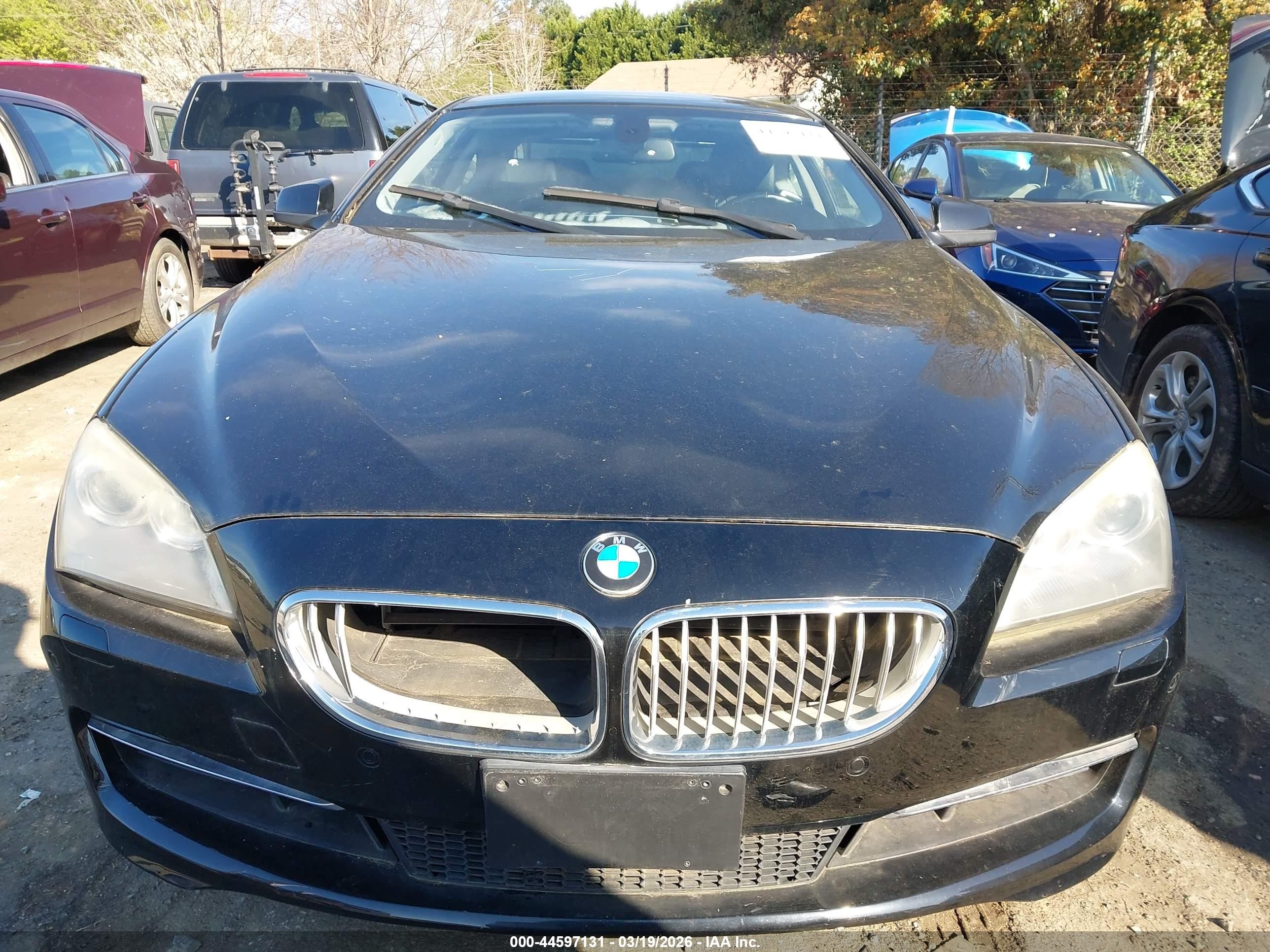 2012 Bmw 650i   Black vin: WBALX3C53CC528424