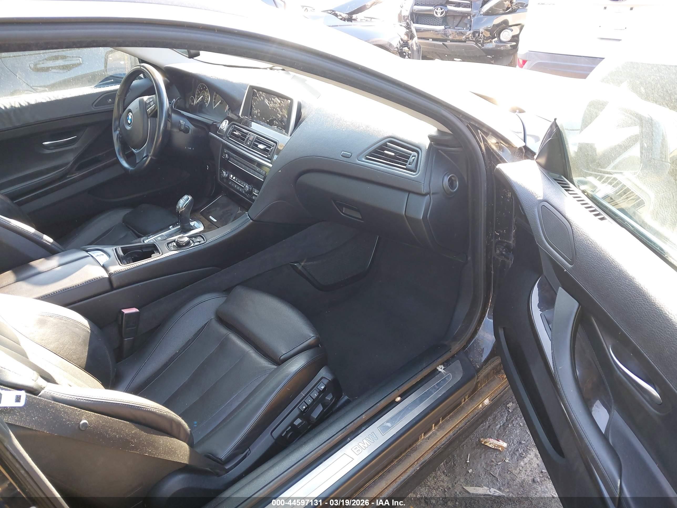 2012 Bmw 650i   Black vin: WBALX3C53CC528424
