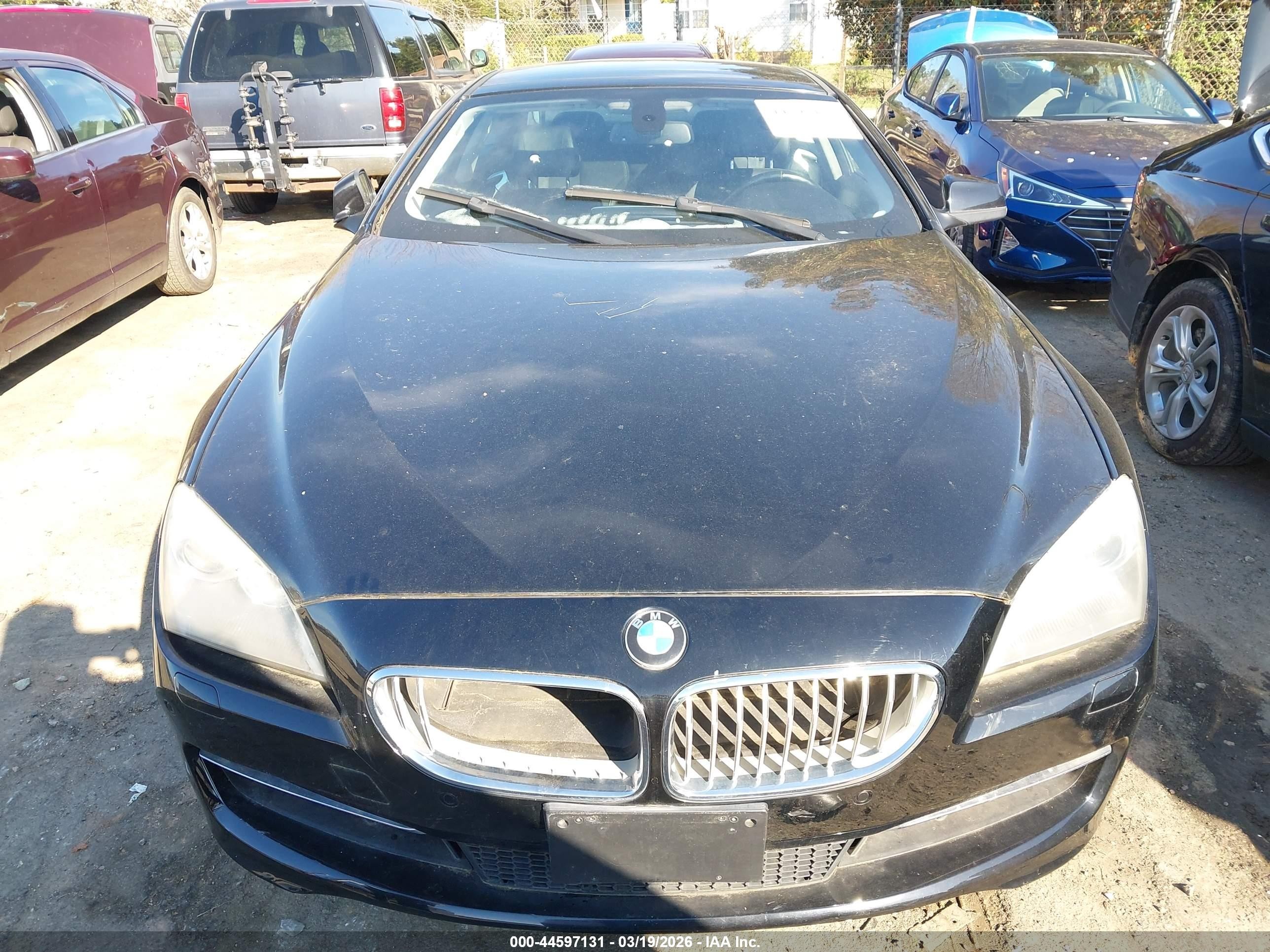 2012 Bmw 650i   Black vin: WBALX3C53CC528424