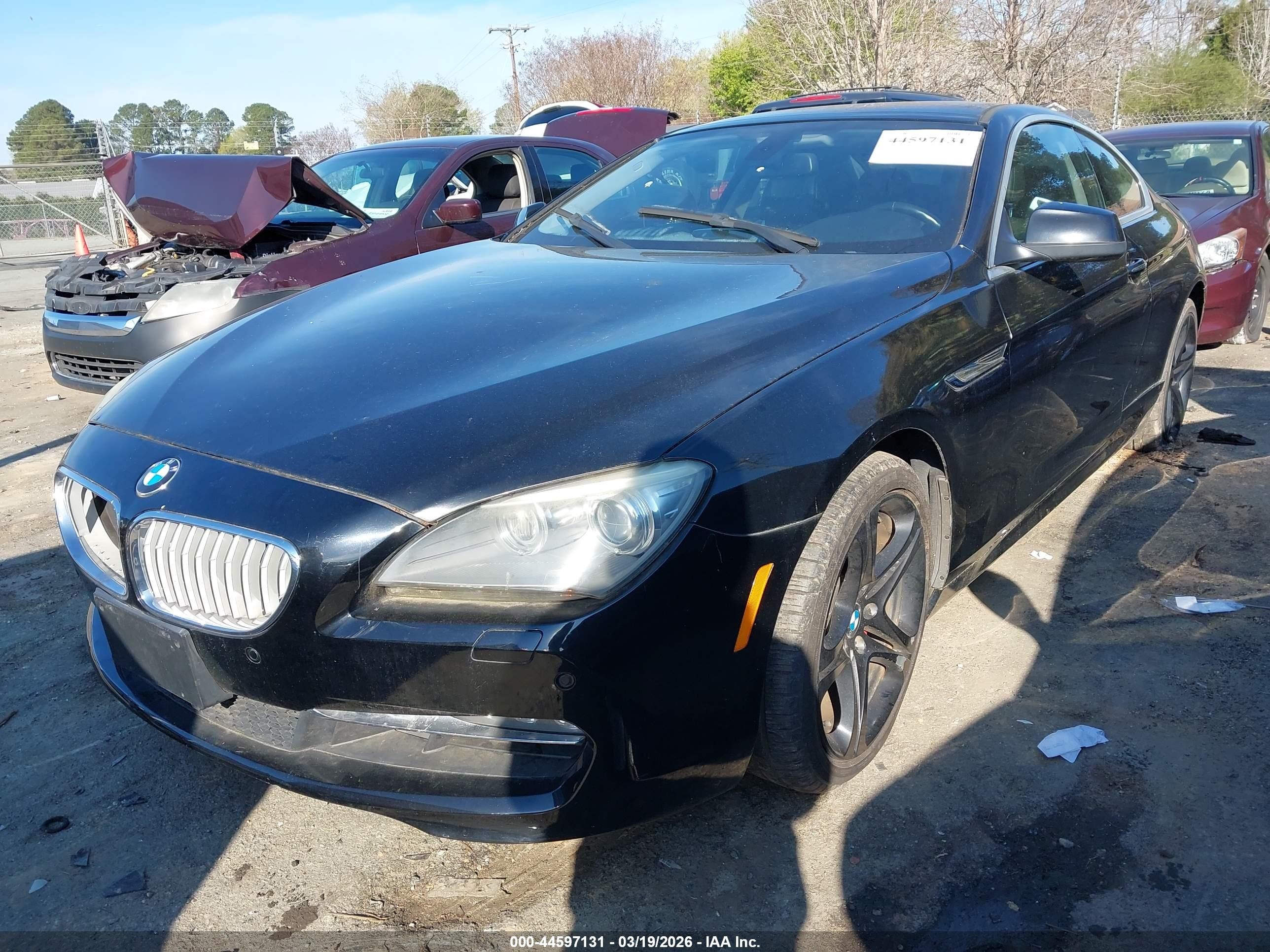 2012 Bmw 650i   Black vin: WBALX3C53CC528424