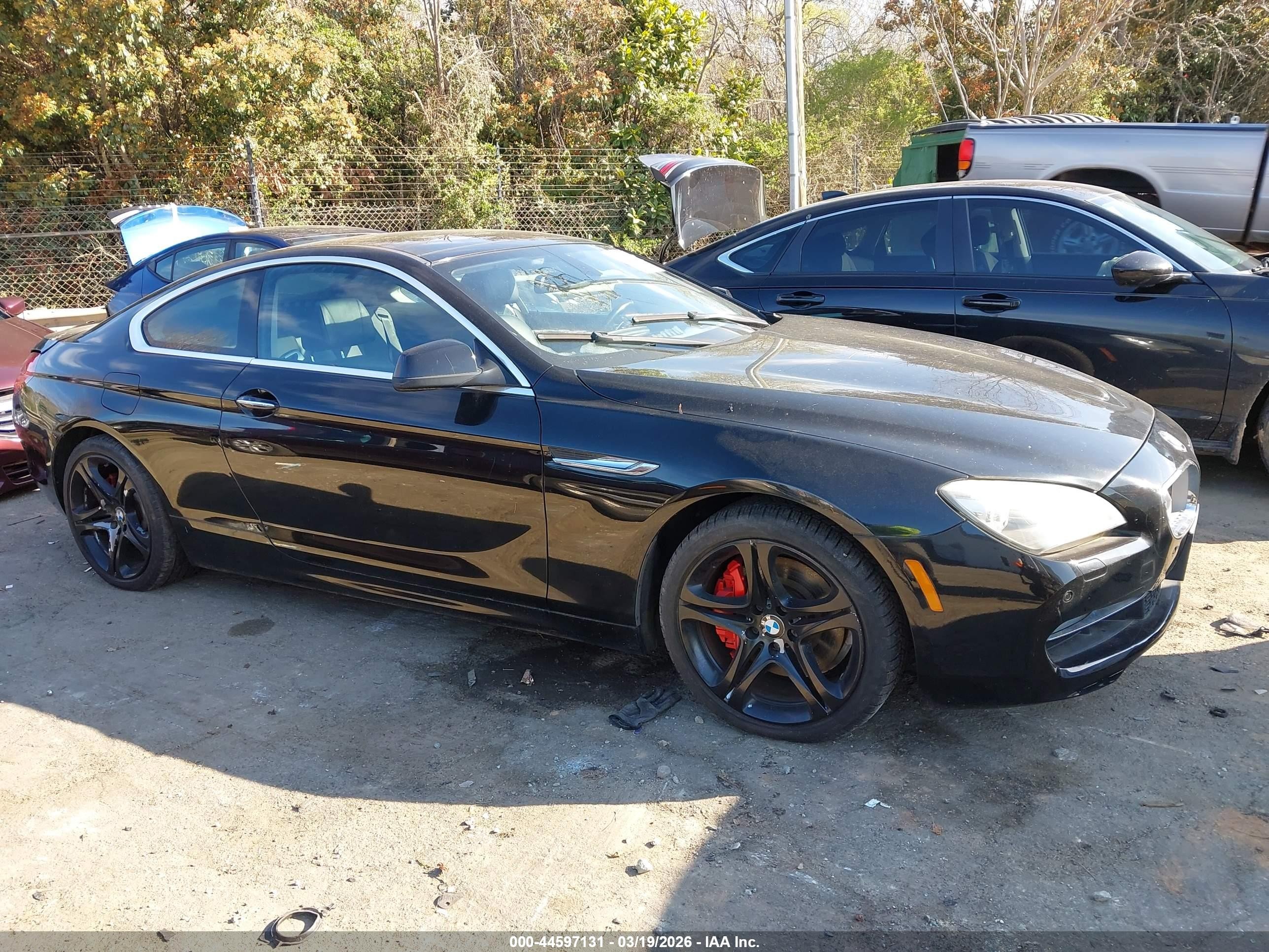 2012 Bmw 650i   Black vin: WBALX3C53CC528424