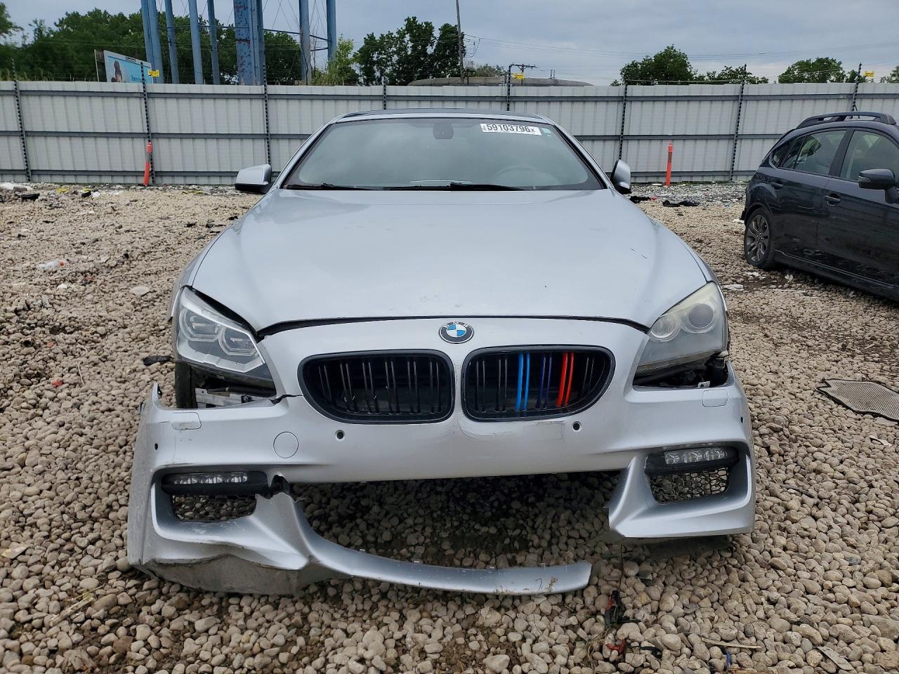 2012 Bmw 650 I Silver vin: WBALX3C53CDV77374