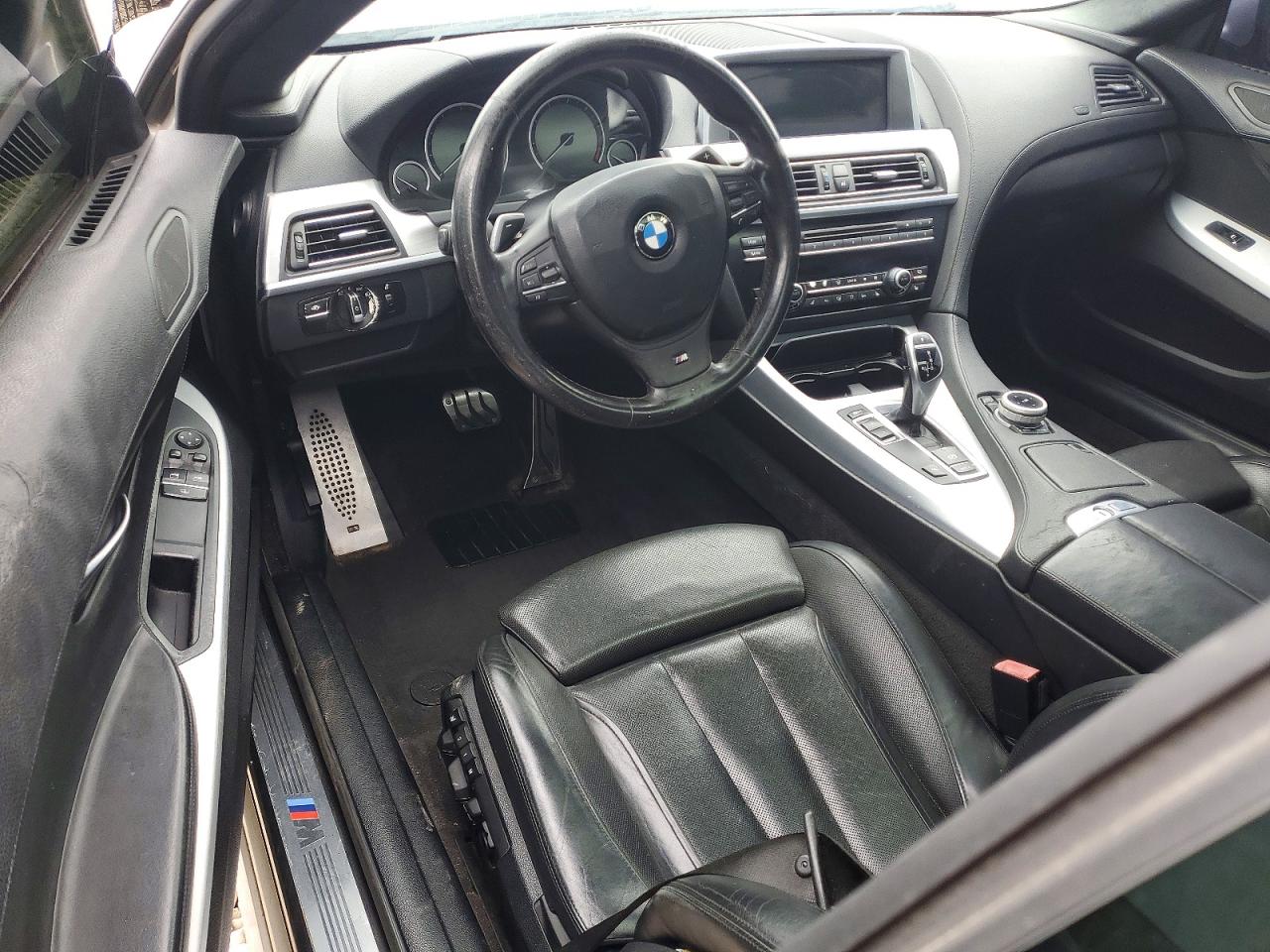 2012 Bmw 650 I Silver vin: WBALX3C53CDV77374