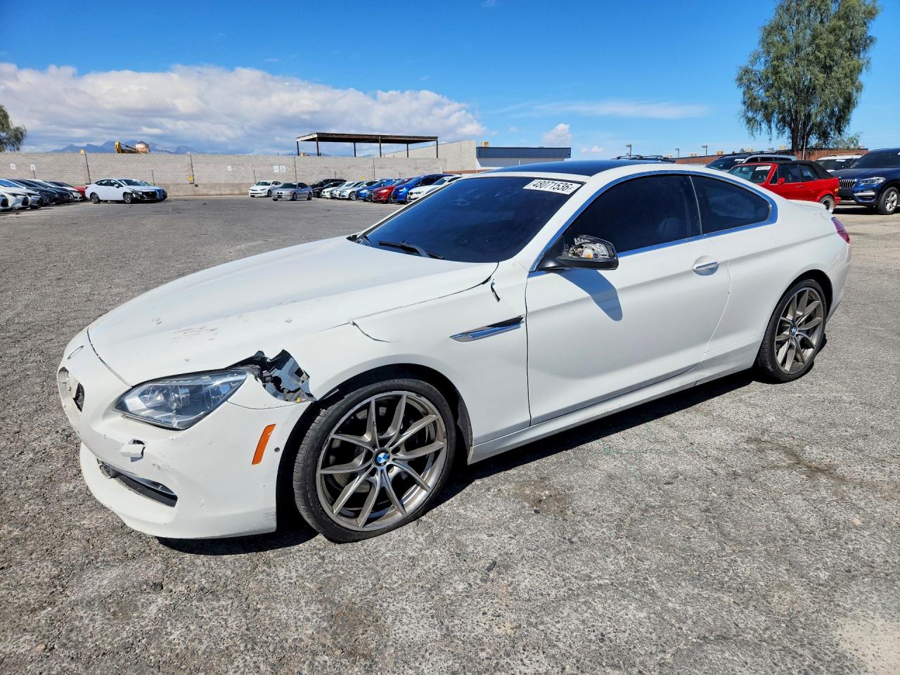 2012 Bmw 650 I Белый vin: WBALX3C53CDV77410