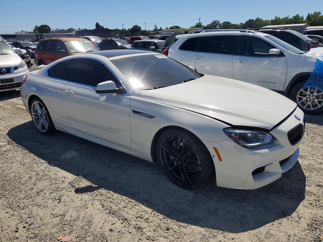 2012 Bmw 650 I White vin: WBALX3C55CC528389