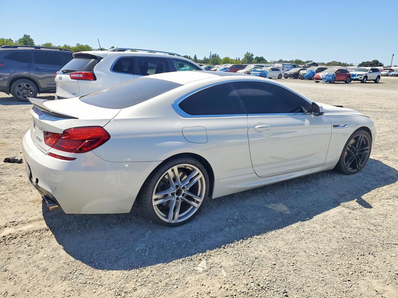 2012 Bmw 650 I White vin: WBALX3C55CC528389