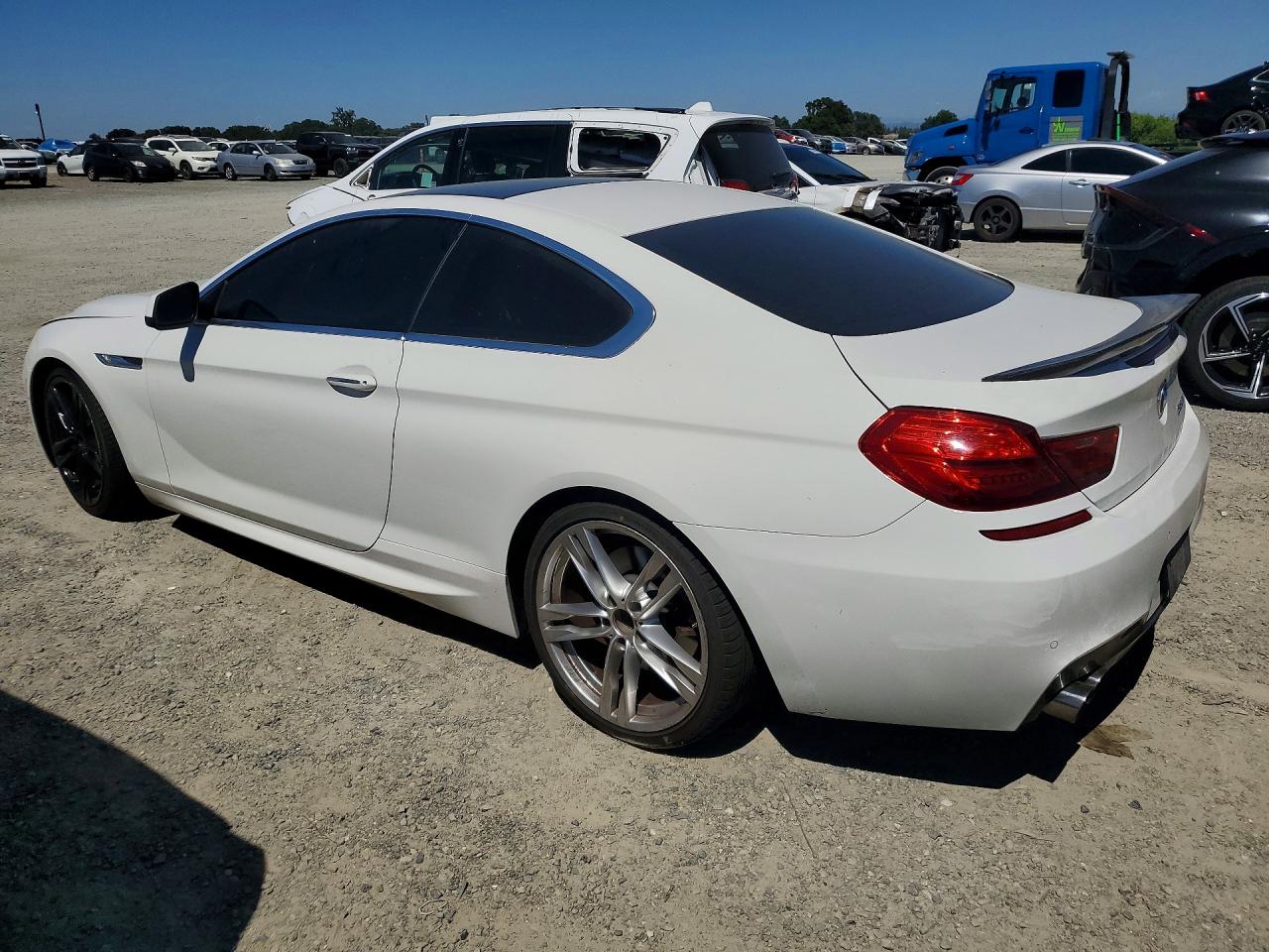 2012 Bmw 650 I White vin: WBALX3C55CC528389