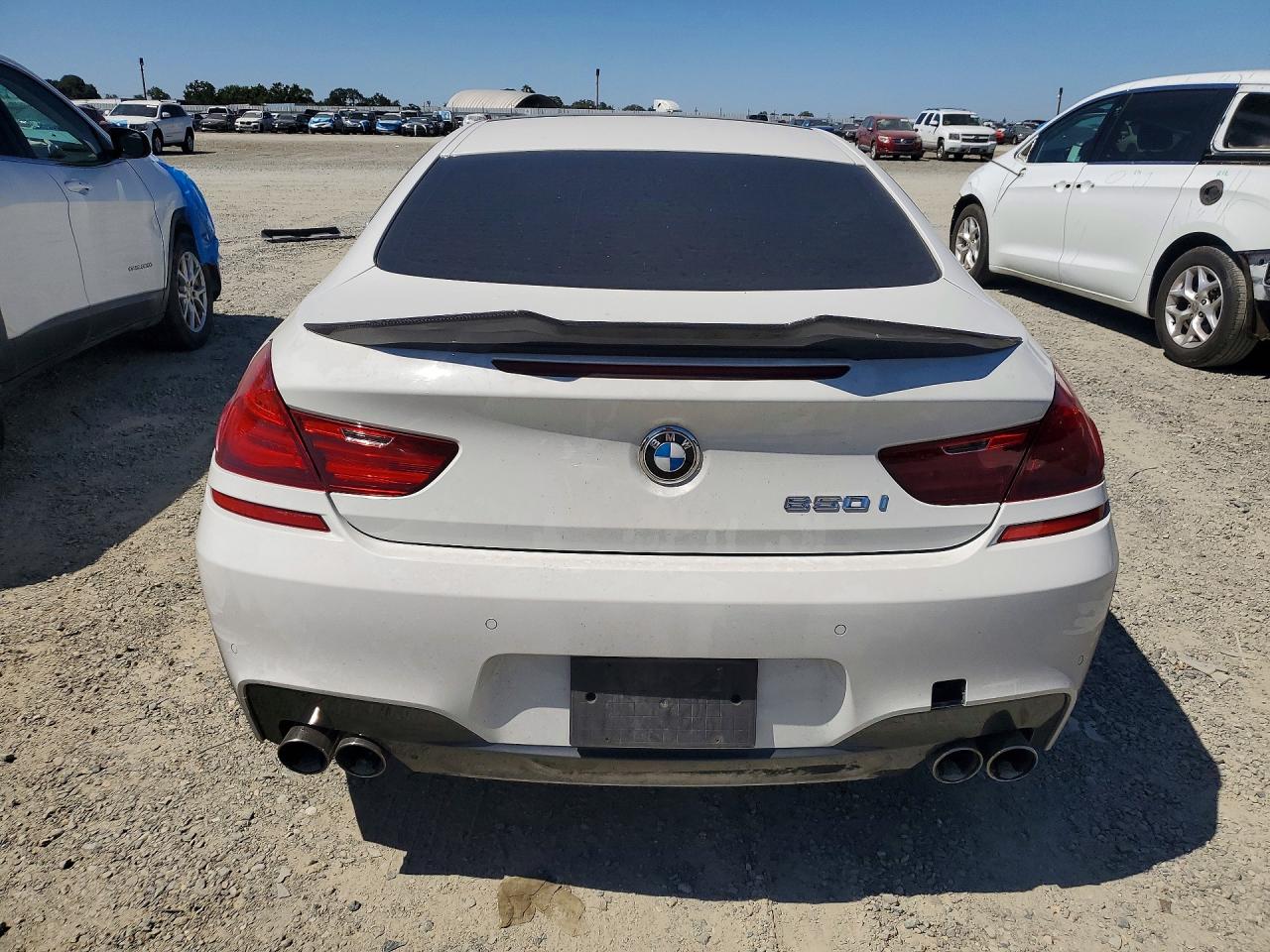 2012 Bmw 650 I White vin: WBALX3C55CC528389