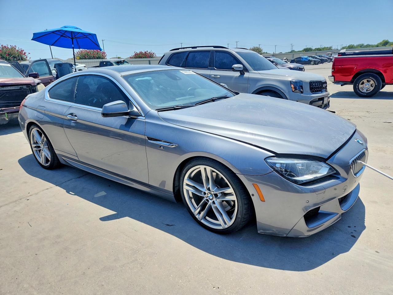2012 Bmw 650 I Gray vin: WBALX3C56CDV77224