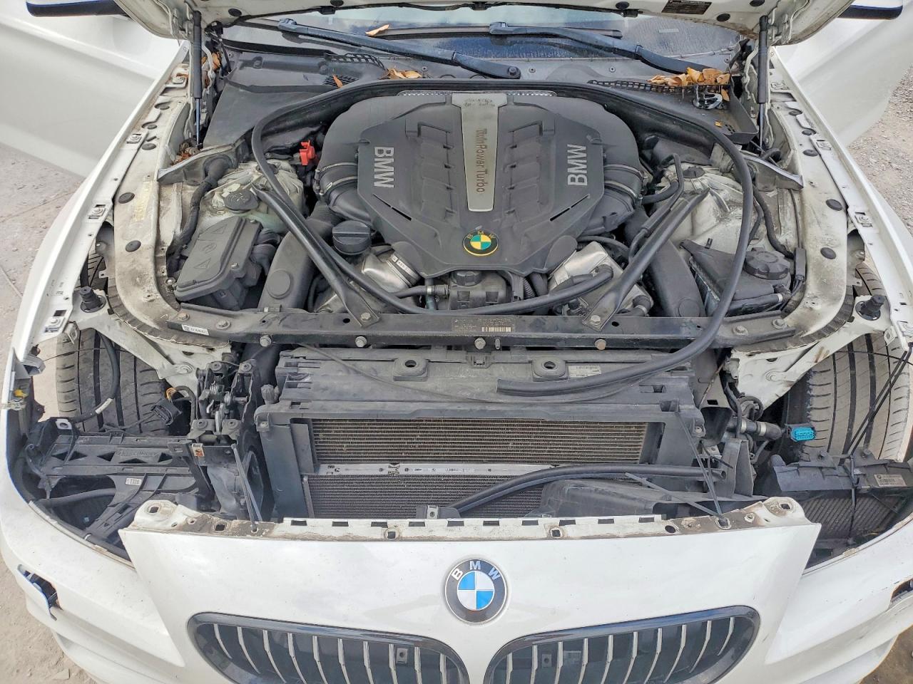 2012 Bmw 650 I White vin: WBALX3C56CDV77871